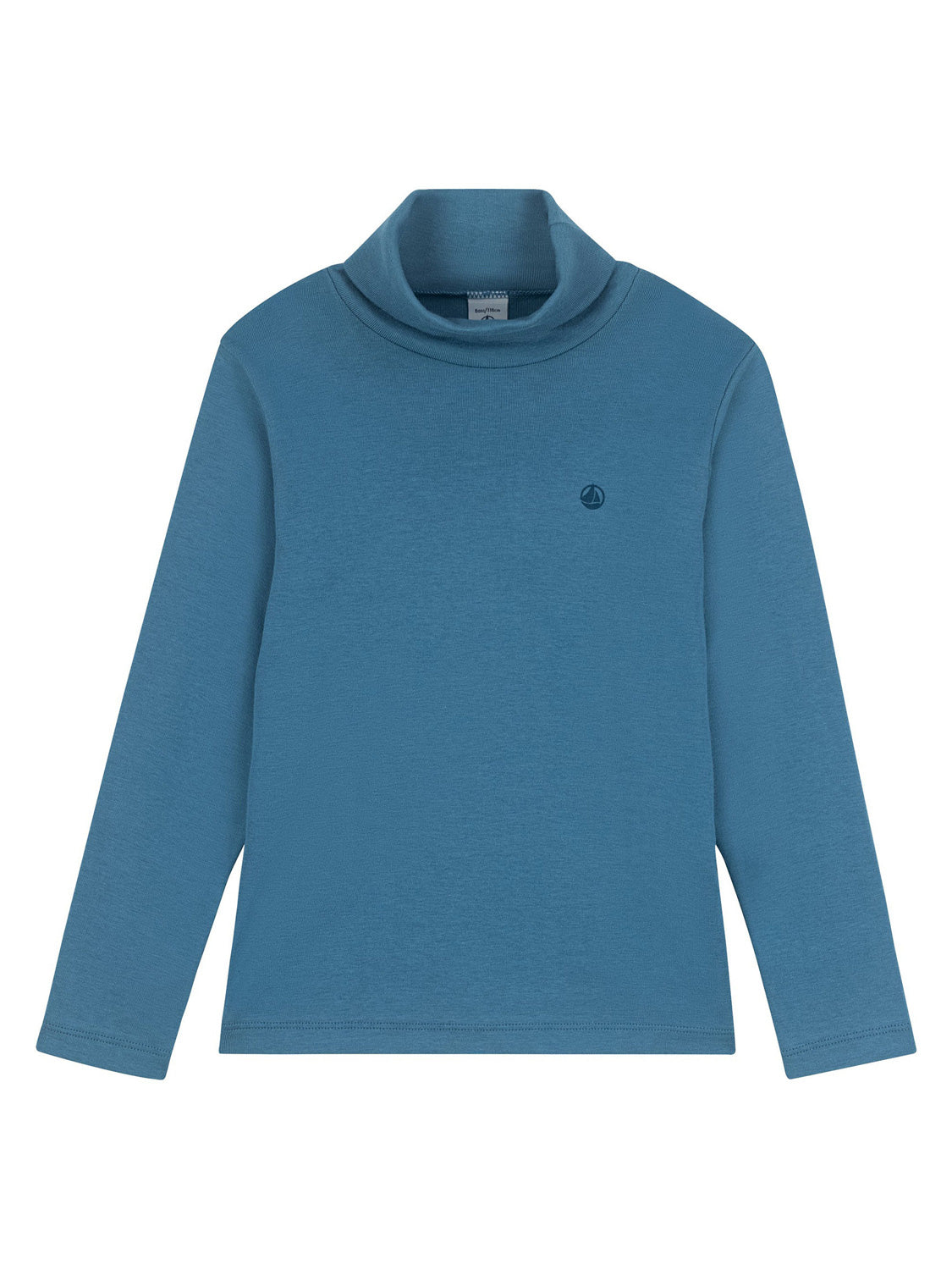 Longsleeve Hellblau: Schlichtes, langärmliges Rollkragen-Shirt mit kleinem Segelboot-Logo auf der Brust, ideal für kühlere Tage und vielseitig kombinierbar.