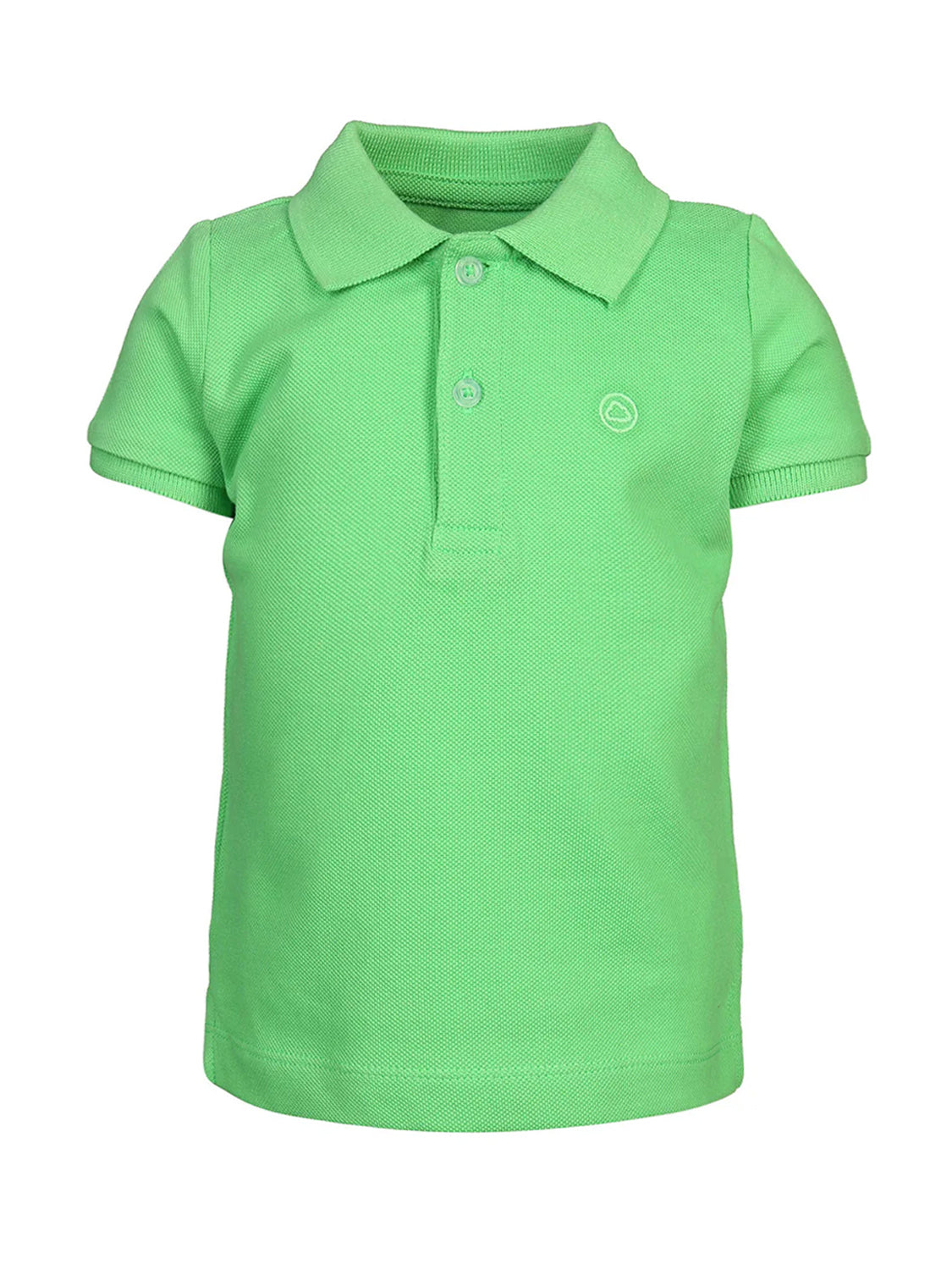 Polo shirt short BASIC BABY in alga alge