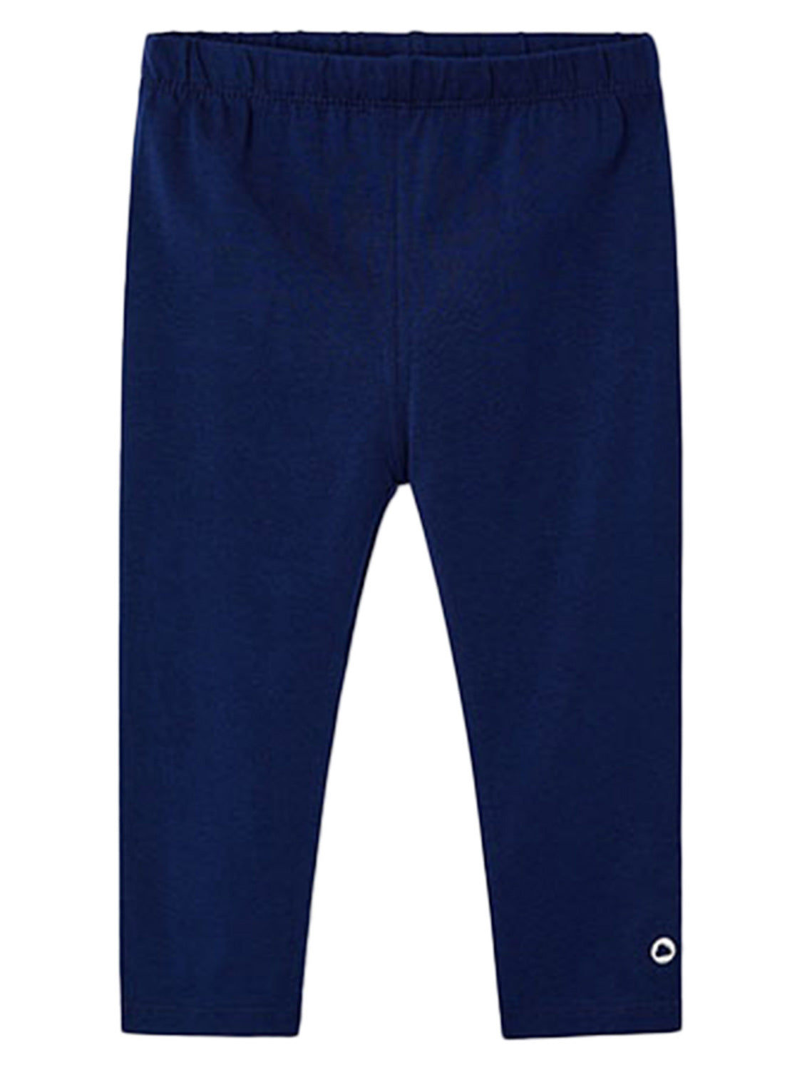 Capri-Leggings BASIC in tinte tinte, dunkelblau, mit elastischem Bund, flach auf weißem Hintergrund, ideal für bequeme Umstandsmode von bellybutton.