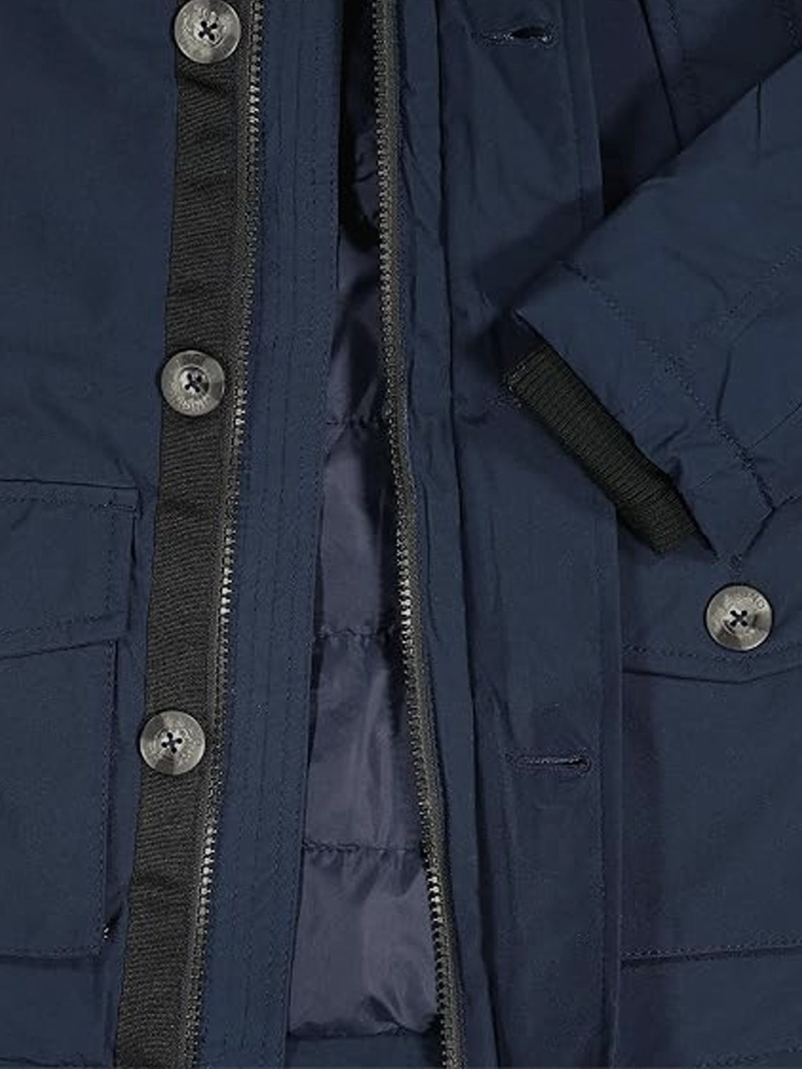 Wintermantel Blau