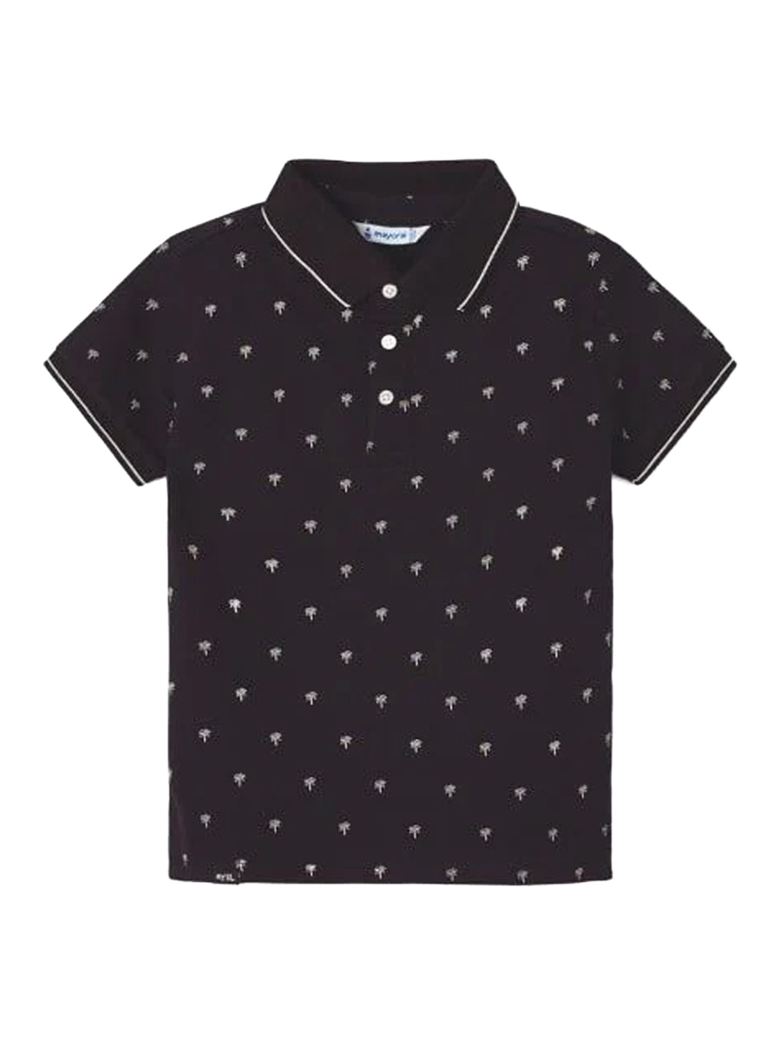 Polo shirt PALMS in black