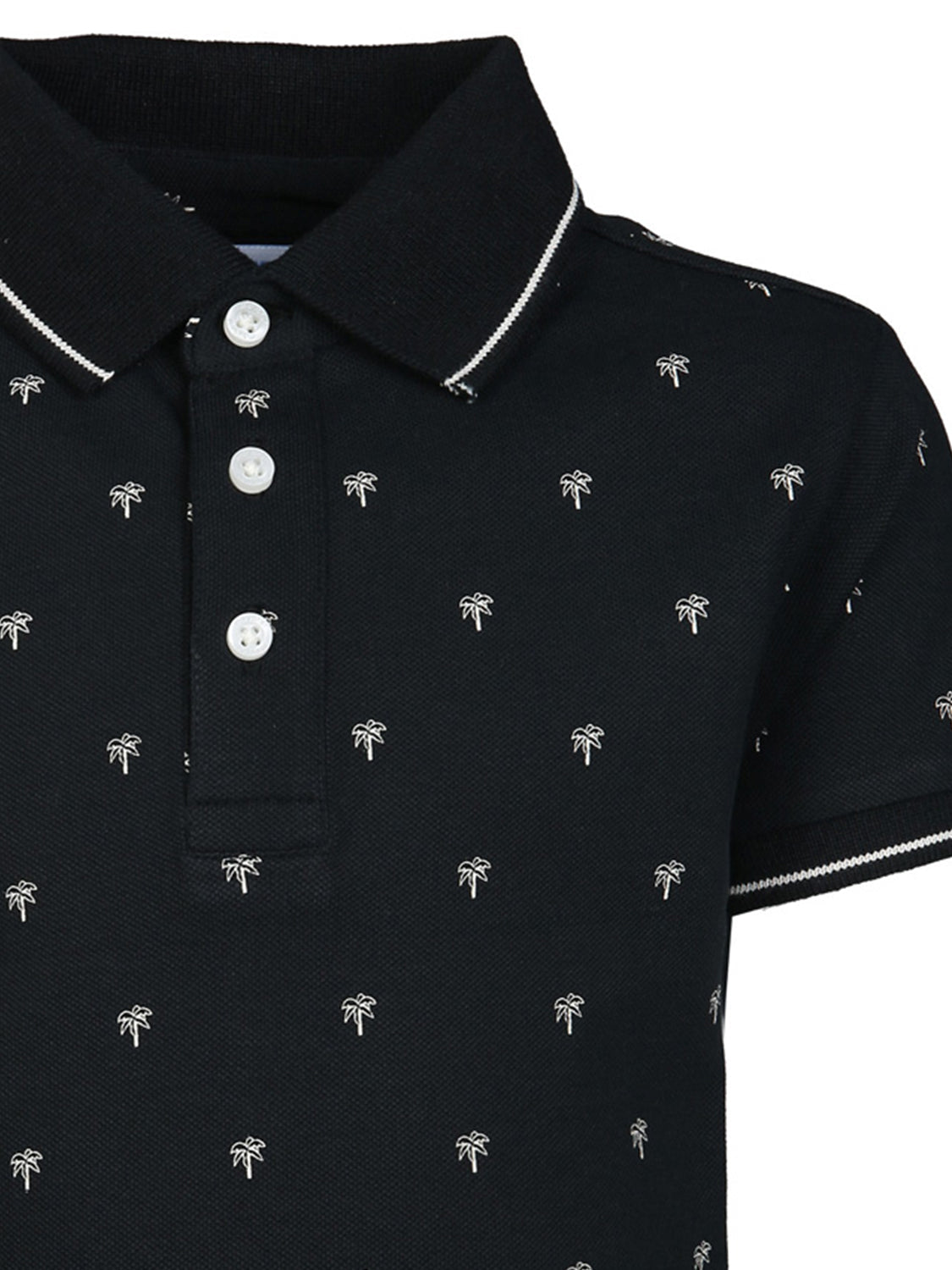 Polo shirt PALMS in black