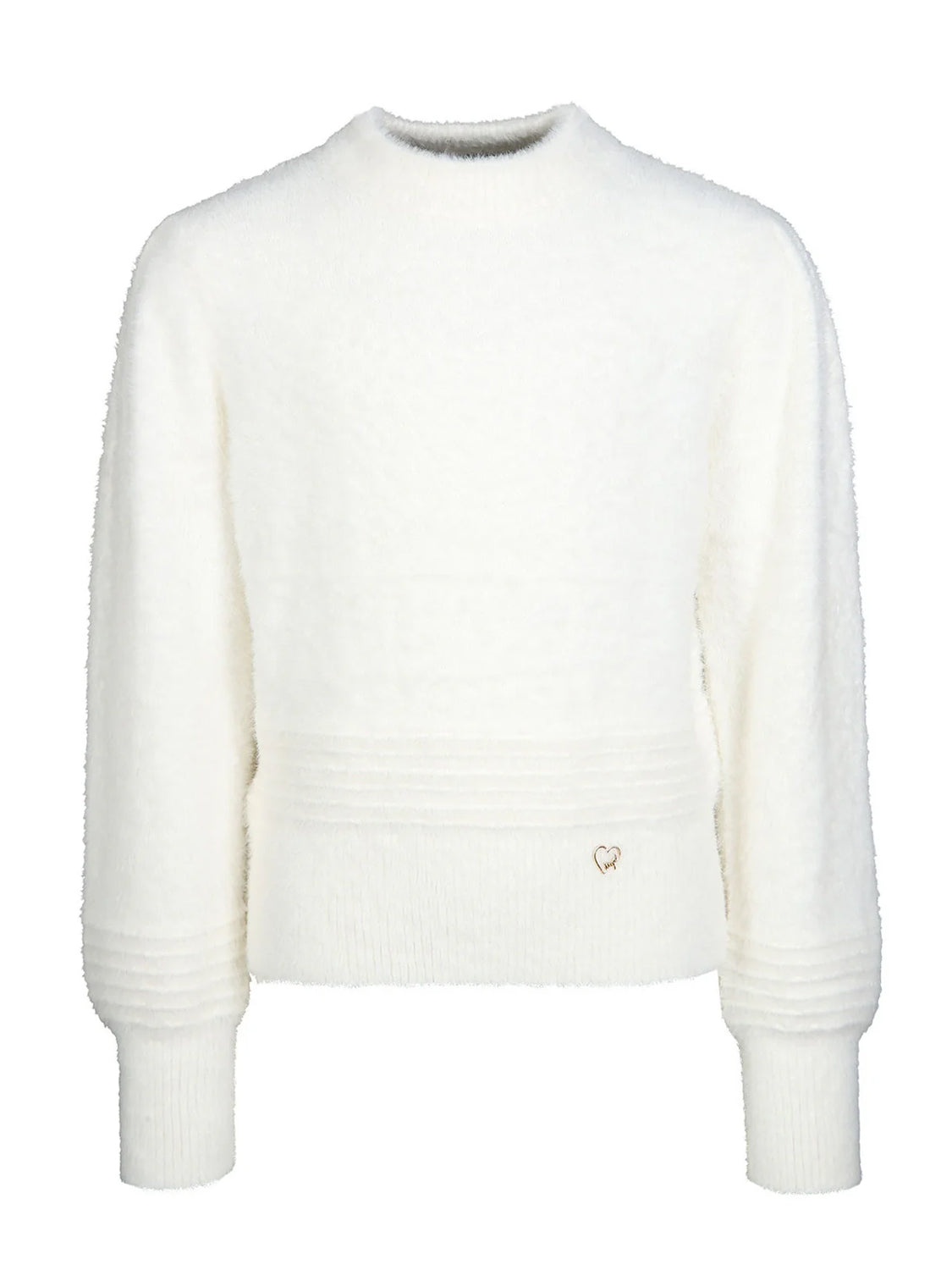 Knitted sweater ABRAZO in white white