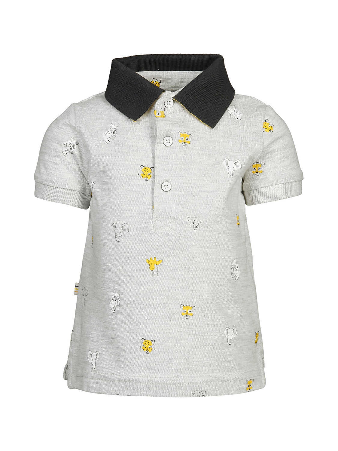 Polo shirt short PATTERN MINI in grey grey