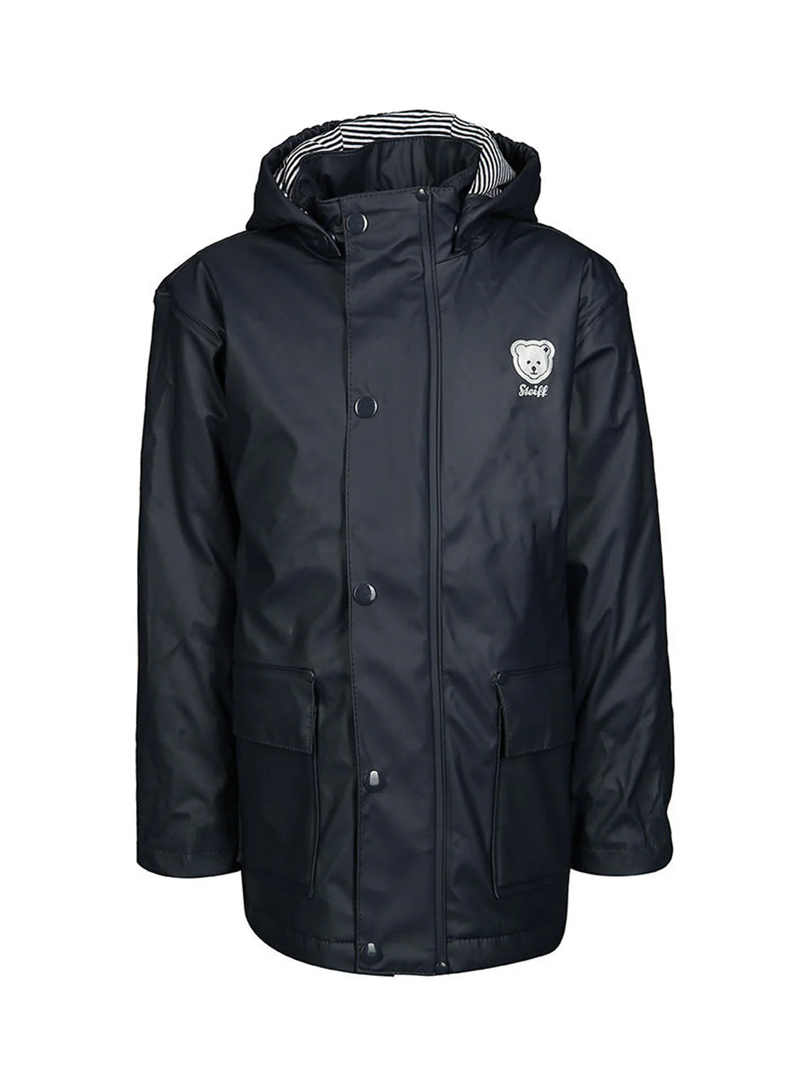 Raincoat VISIBLE with detachable hood in navy navy