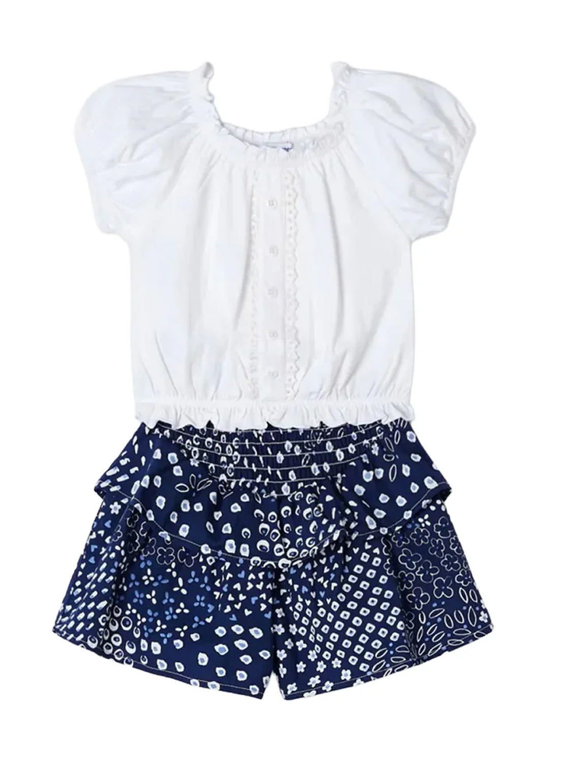 SET CHLOE skirt with blouse in ink ink
