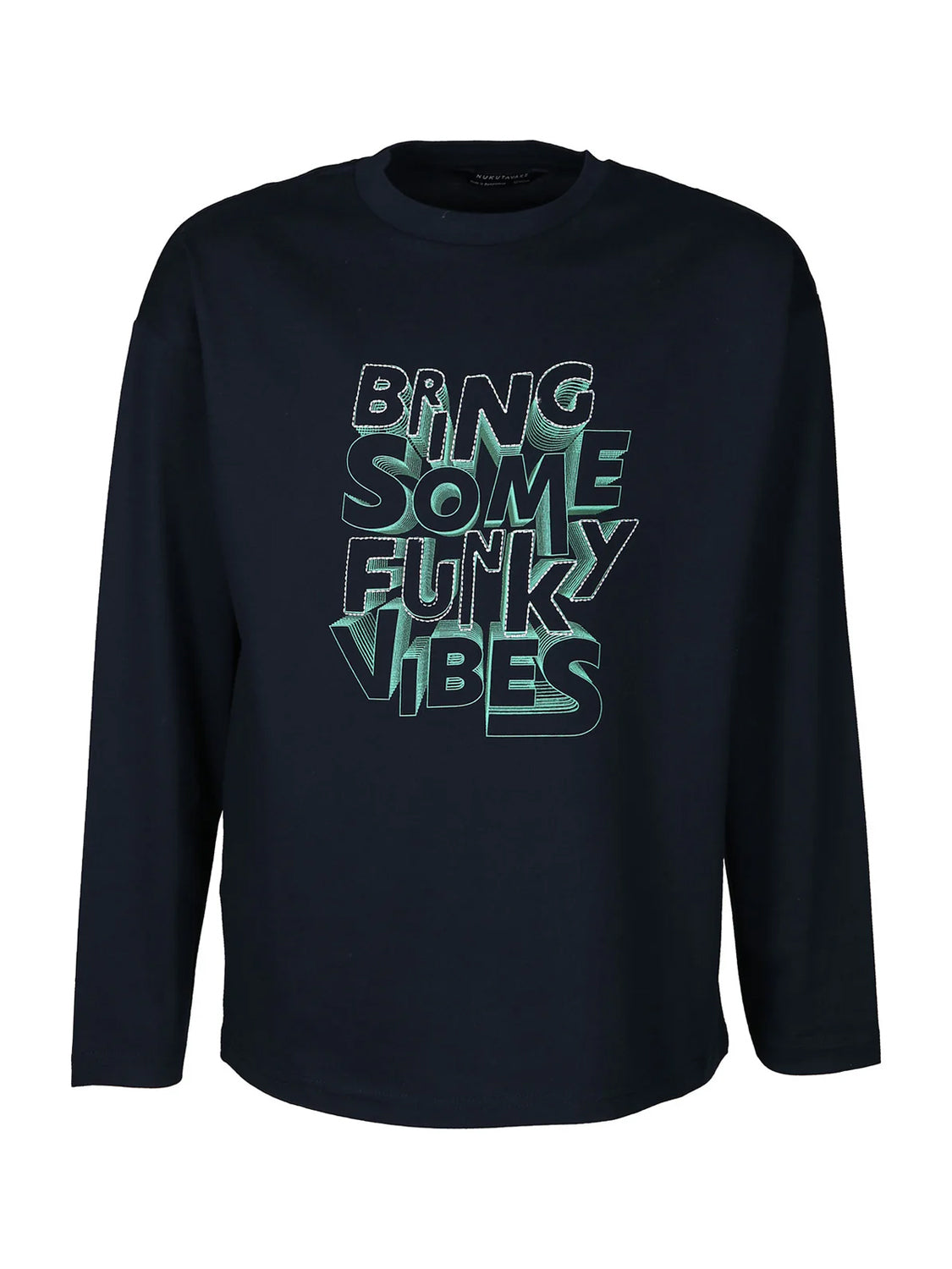 Long-sleeved shirt FUNKY VIBES in navy blue