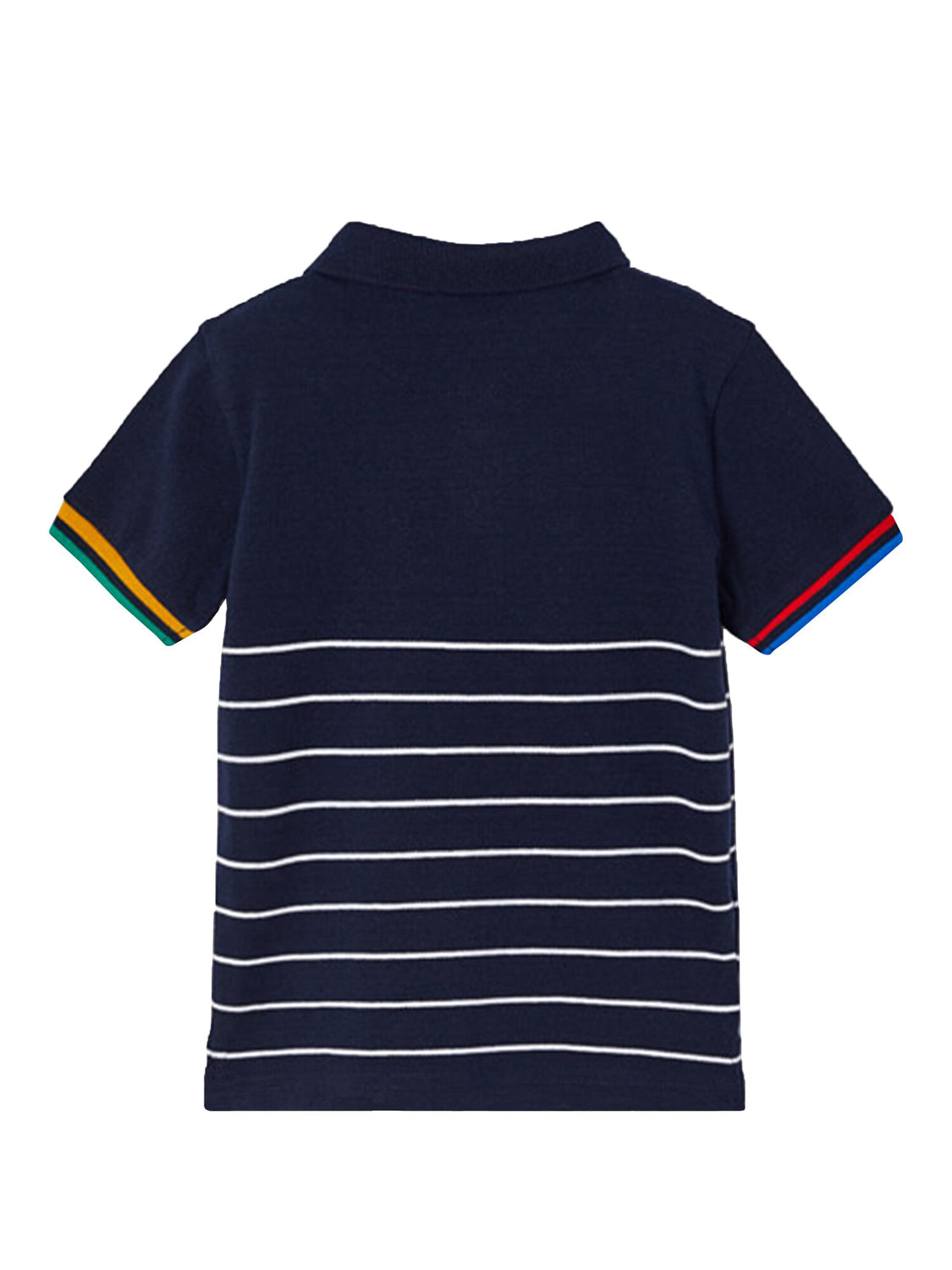 Polo shirt short STRIPES in marine marine