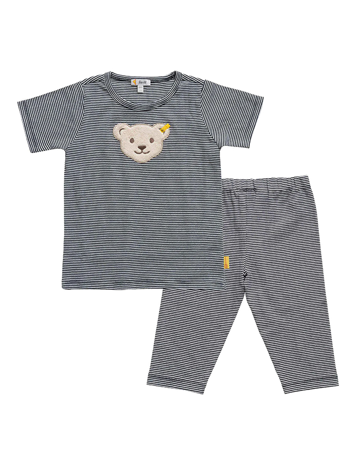 BASIC RINGEL 2-piece pajama set short sleeve in navy/white navy/white
