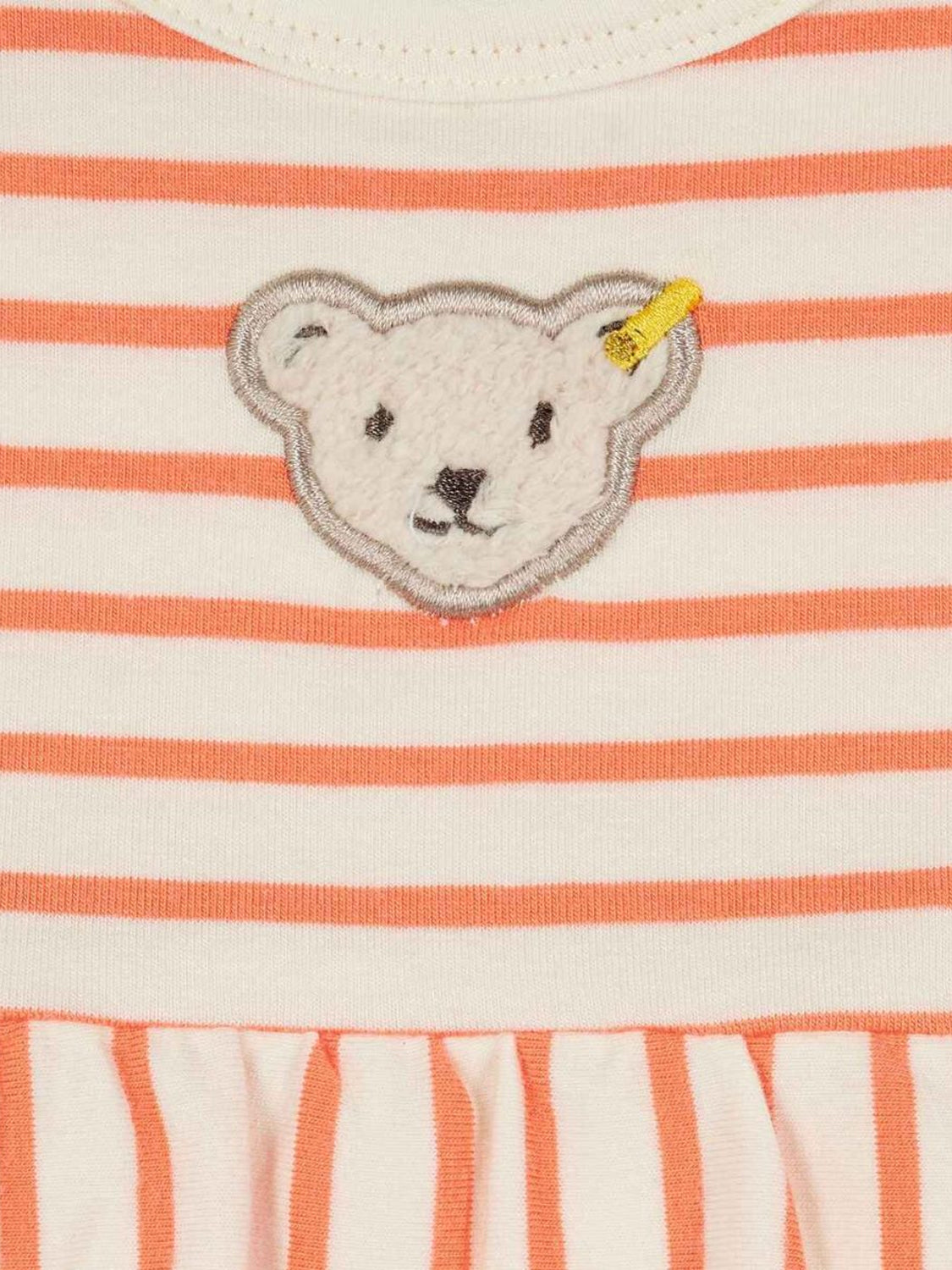 Short-sleeved bodysuit BLOSSOM in melon melon