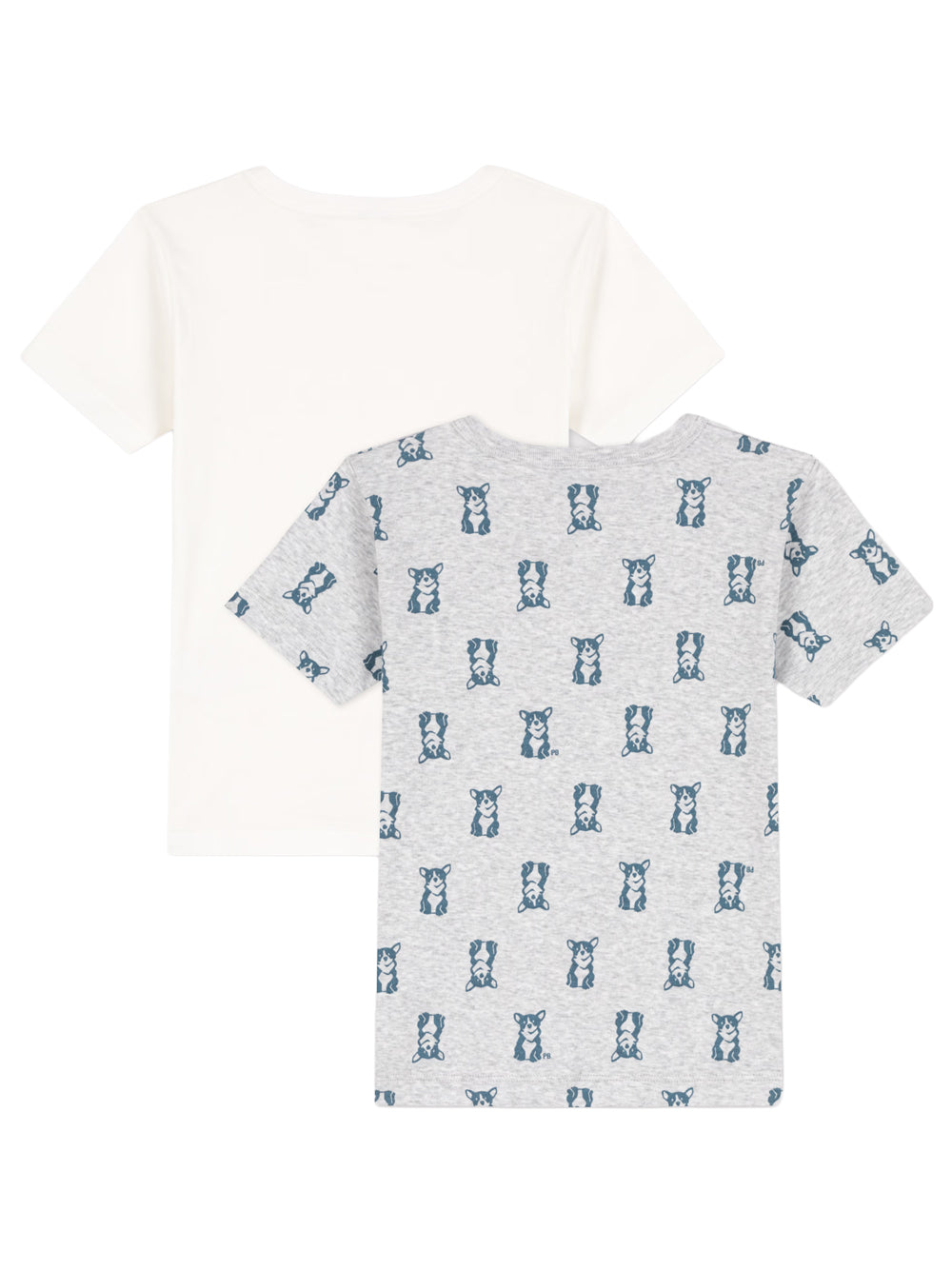 2-Pack T-Shirt White/Grey