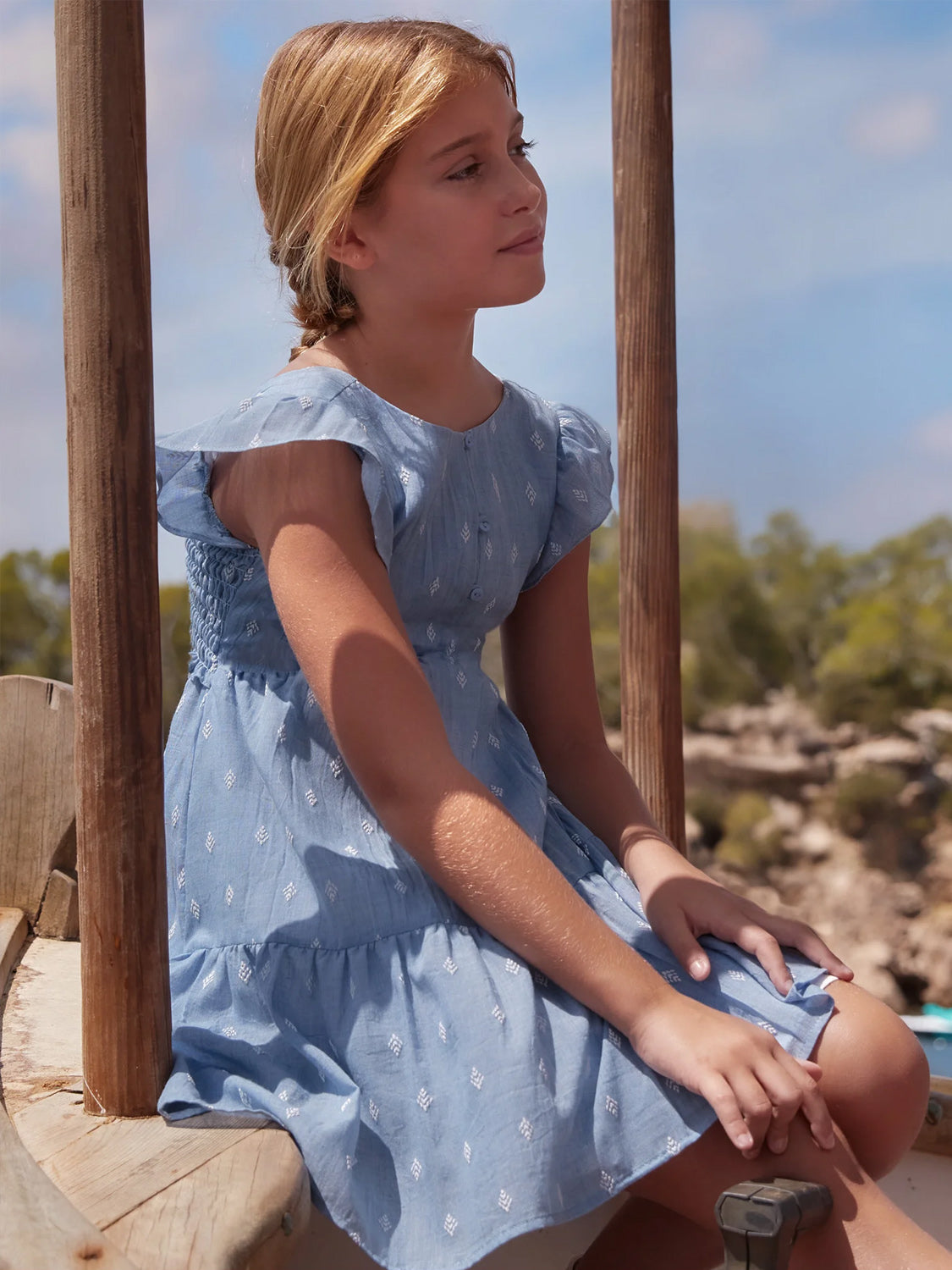 Kleid Blau