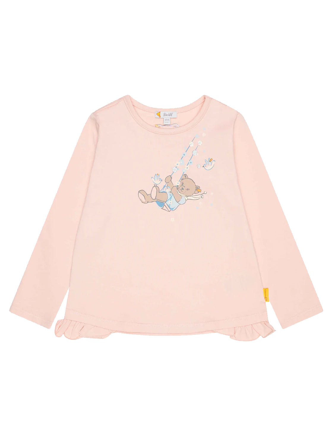 Long-sleeved shirt BIRD'S TWITTERING MINI in peachy keen peachykeen