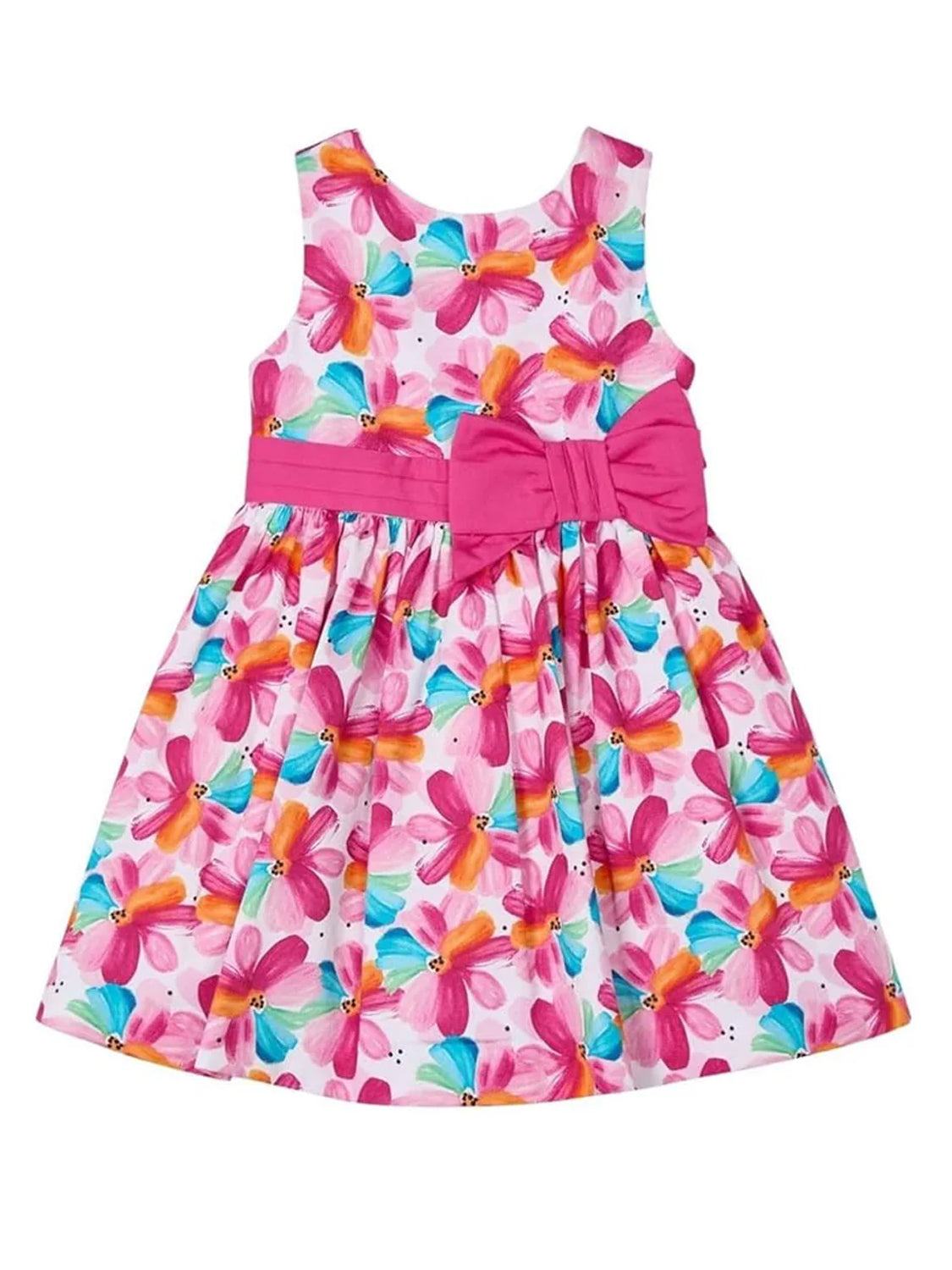 Dress SOFIA SATIN in fuchsia fuchsia
