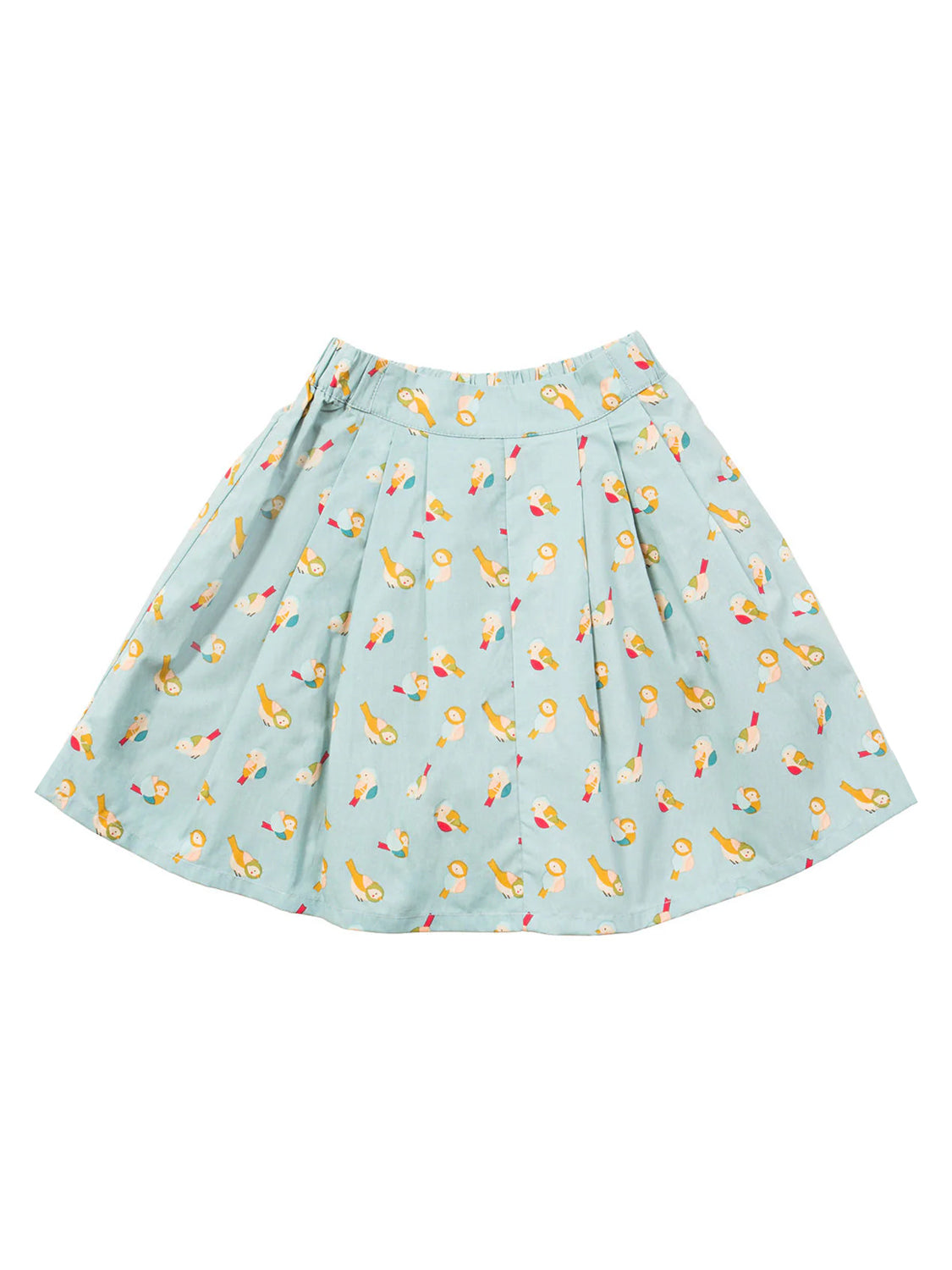 Skirt RAINBOW BIRDS light blue