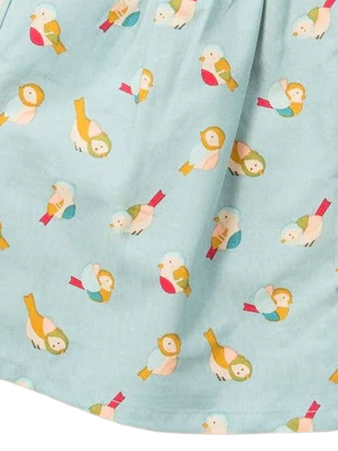 Skirt RAINBOW BIRDS light blue