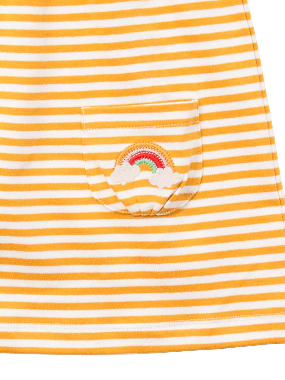 GOLD STRIPES dress white/gold