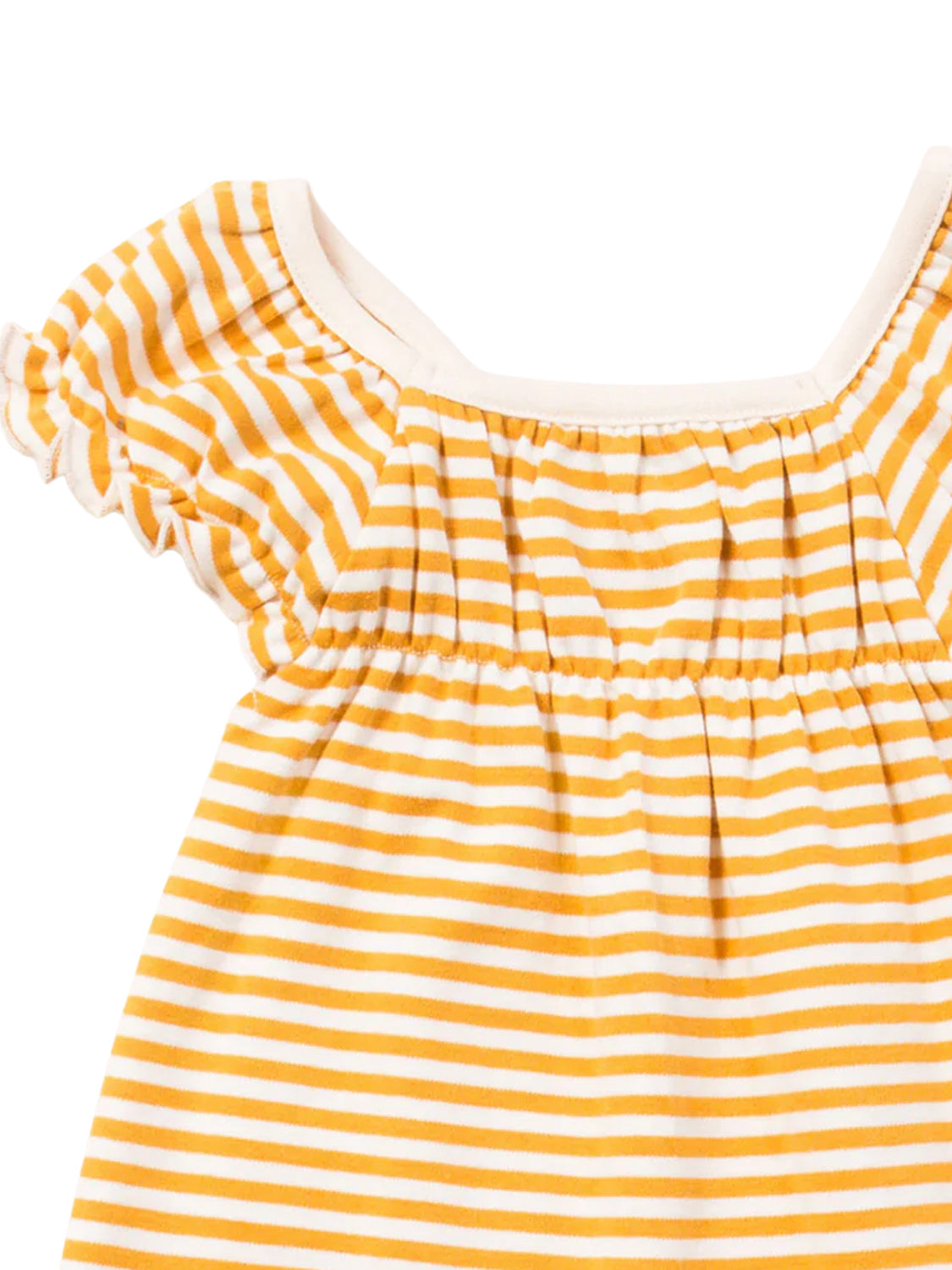 GOLD STRIPES dress white/gold