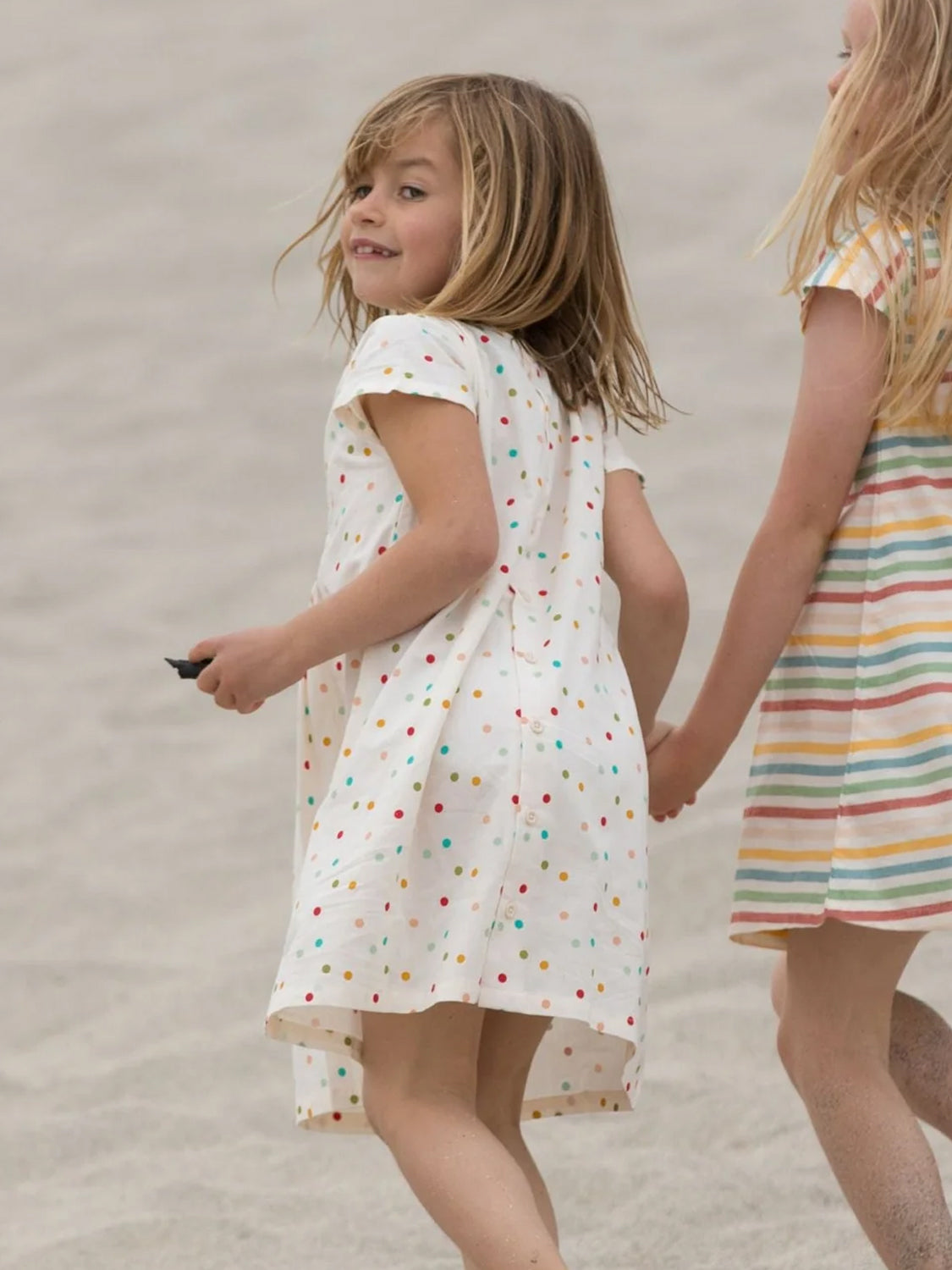 Short-sleeved dress RAINBOW SPOTS colorful