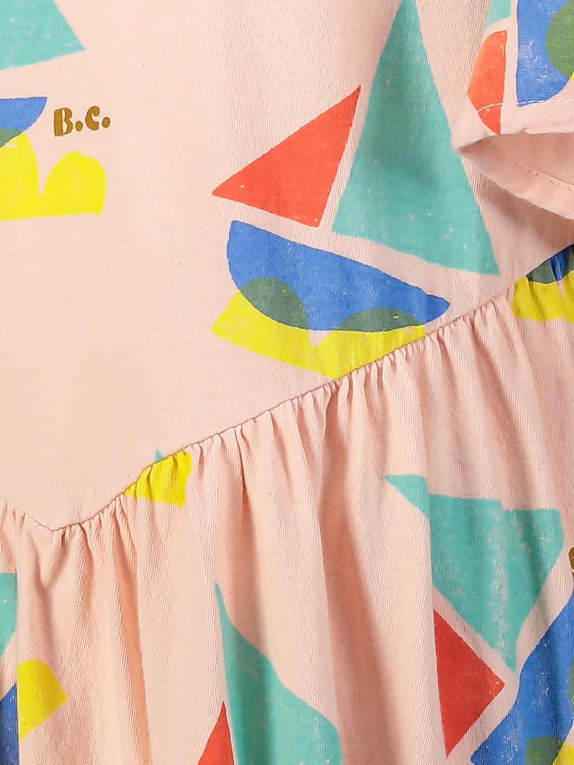 Bobo Choses Kids dress Sail Boat Apricot in Apricot 6700478472-5.jpg | NICKIS.com