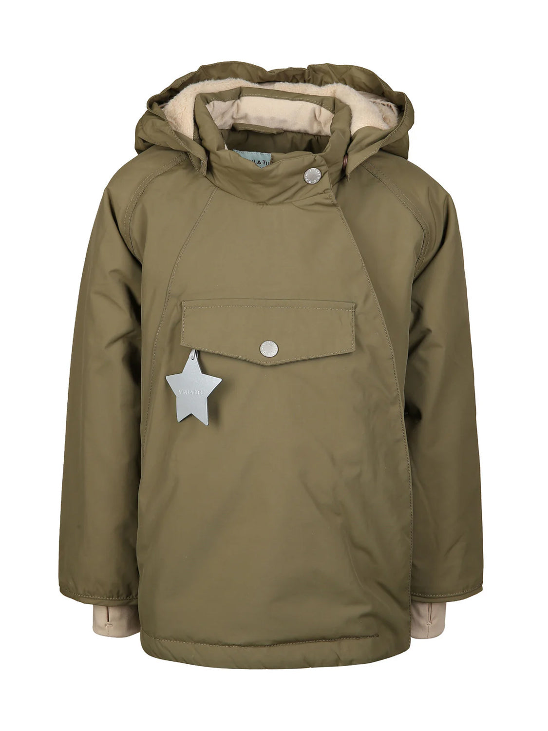 Jacke Wang Olivgrün