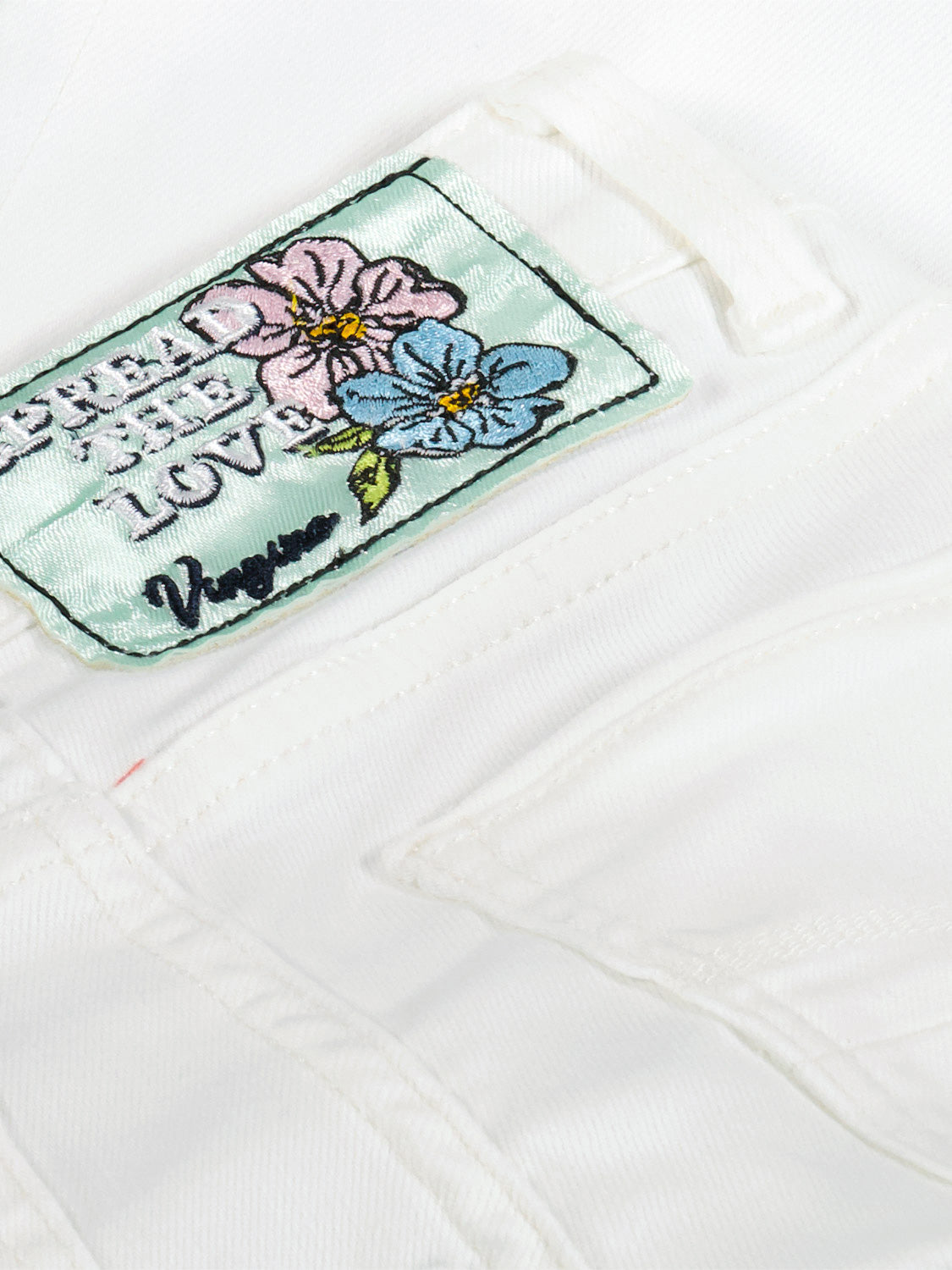 Vingino Kids jeans Britte White in White 6901601755-7.jpg | NICKIS.com