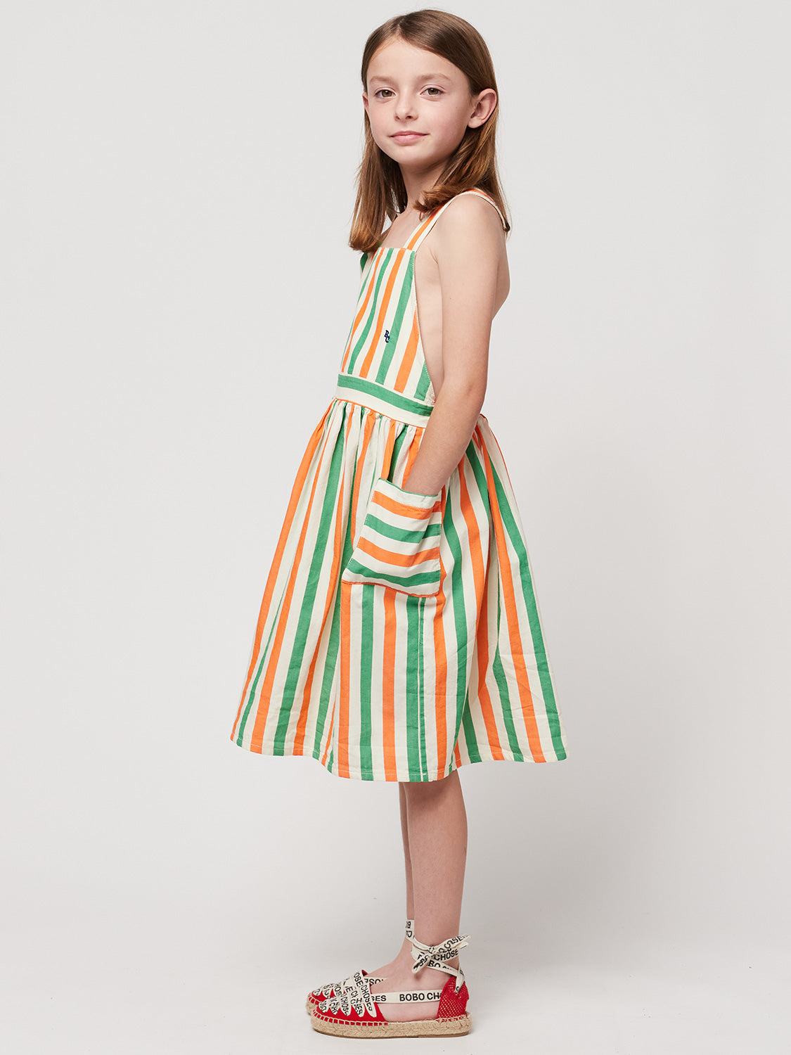 Bobo Choses Kids dress Vertical Stripes in 6906311837-8.jpg | NICKIS.com