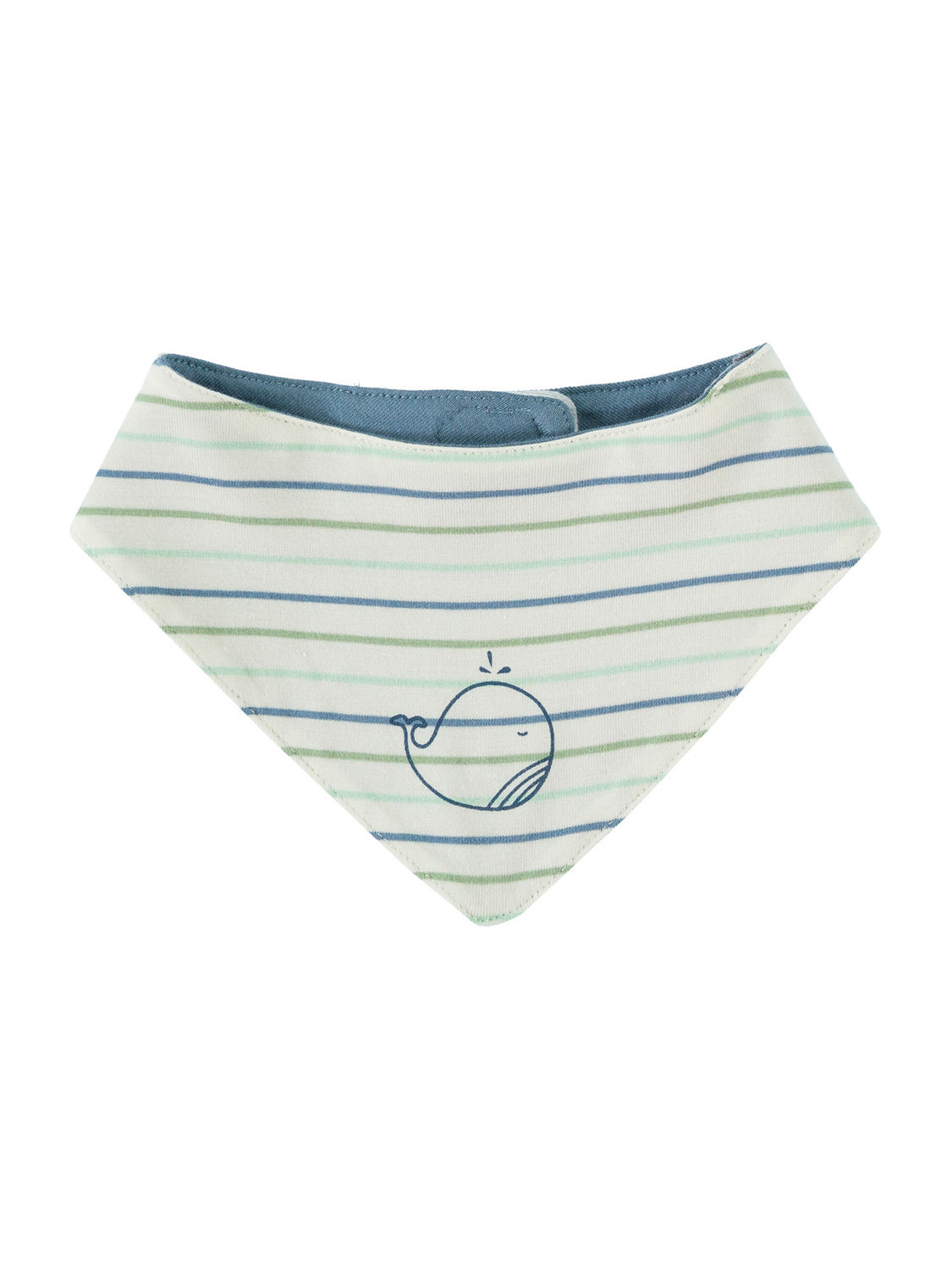 Schal Cremeweiß: Baby Bandana-Lätzchen aus weichem Baumwollstrick, mit lächelndem Wal-Motiv. Ideal für saubere Outfits, schließt hinten, passend für bellybutton Babymode-Stil.
