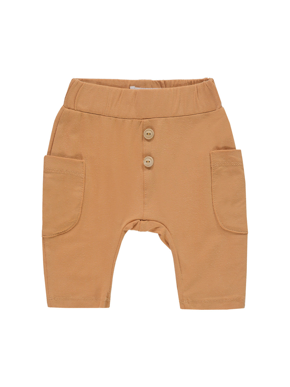 Jogginghose Animal Farm Camel: Kinderhose mit elastischem Bund, Zierknöpfen, Seitentaschen und schmal zulaufenden Beinen aus weichem Baumwollstrick, ideal für bequeme Bewegungsfreiheit.