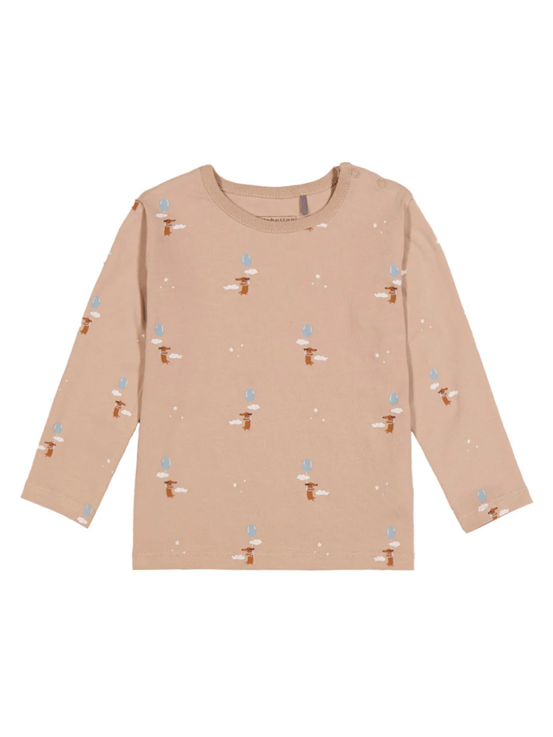 Longsleeve Crazy Dog Beige