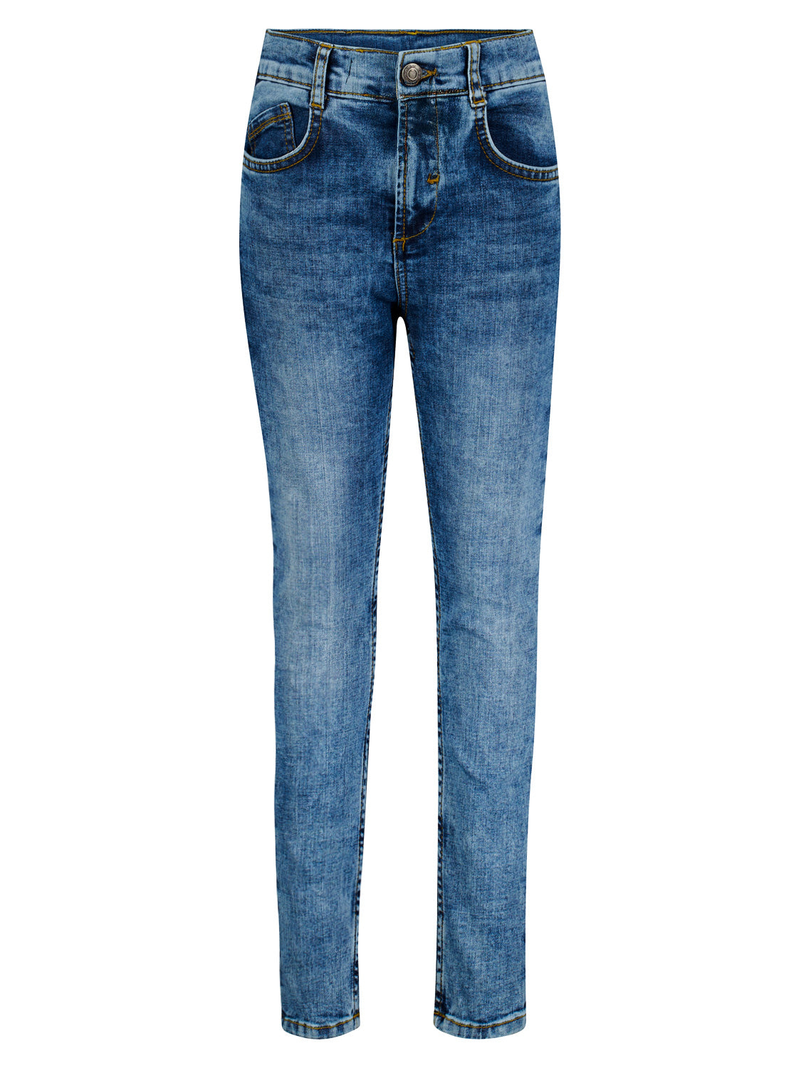 Jeans Hellblau von Esprit, sehr schmal geschnitten, mit Wasch-Effekten, Fronttaschen, Münztasche und Knopf-Reißverschluss, passend für modische Looks in Schwangerschaft und Kindermode.