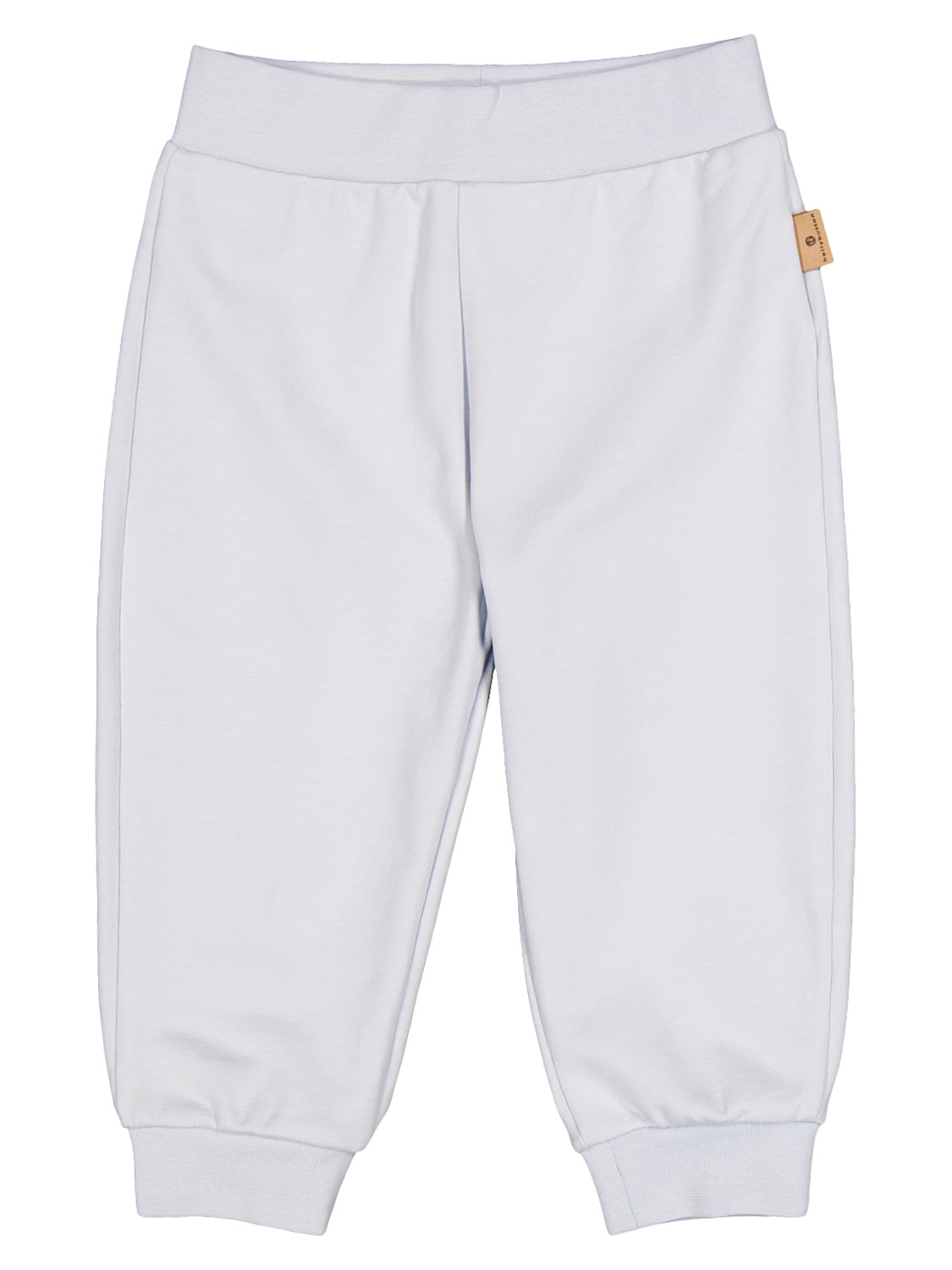 Jogginghose Hellblau aus feinem Stretch-Jersey für Babys, mit elastischem Bund und Bündchen, ideal für gemütliche Stunden. Perfekt für den Alltag von bellybutton.