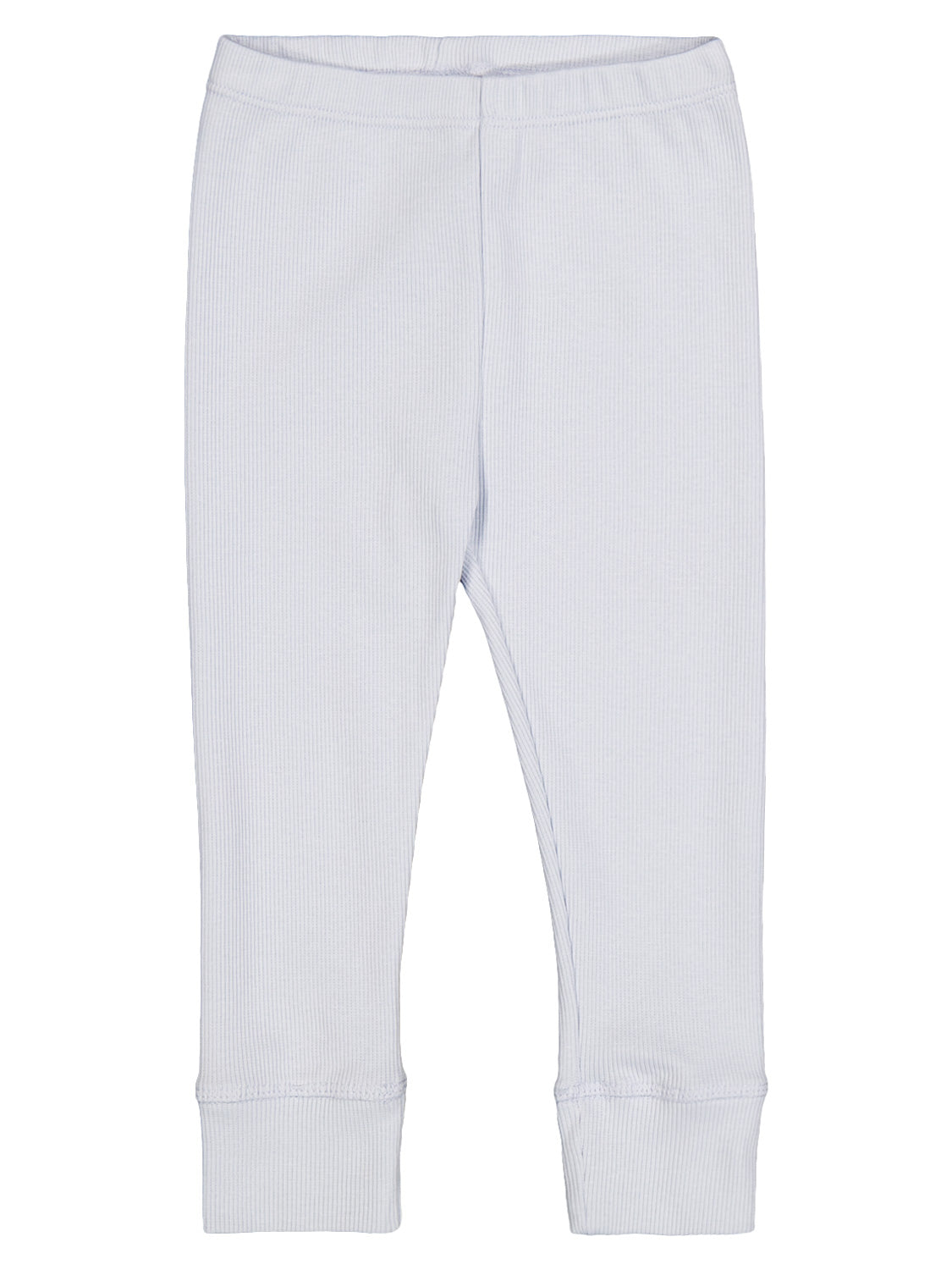 Jeggings Hellblau: Pastellblaue, gerippte Baby-Jeggings aus weichem Jersey, ideal für Komfort und Stil, passend zu bellybutton's Babymode.