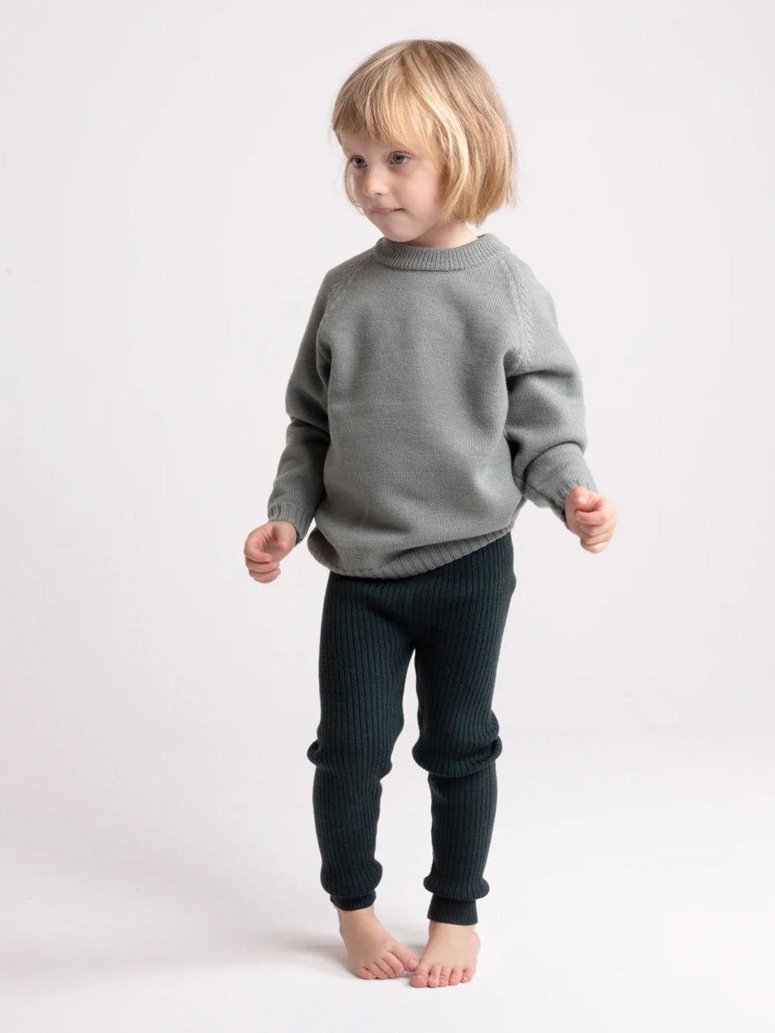 THE WOOLLY LEGGINGS - blue