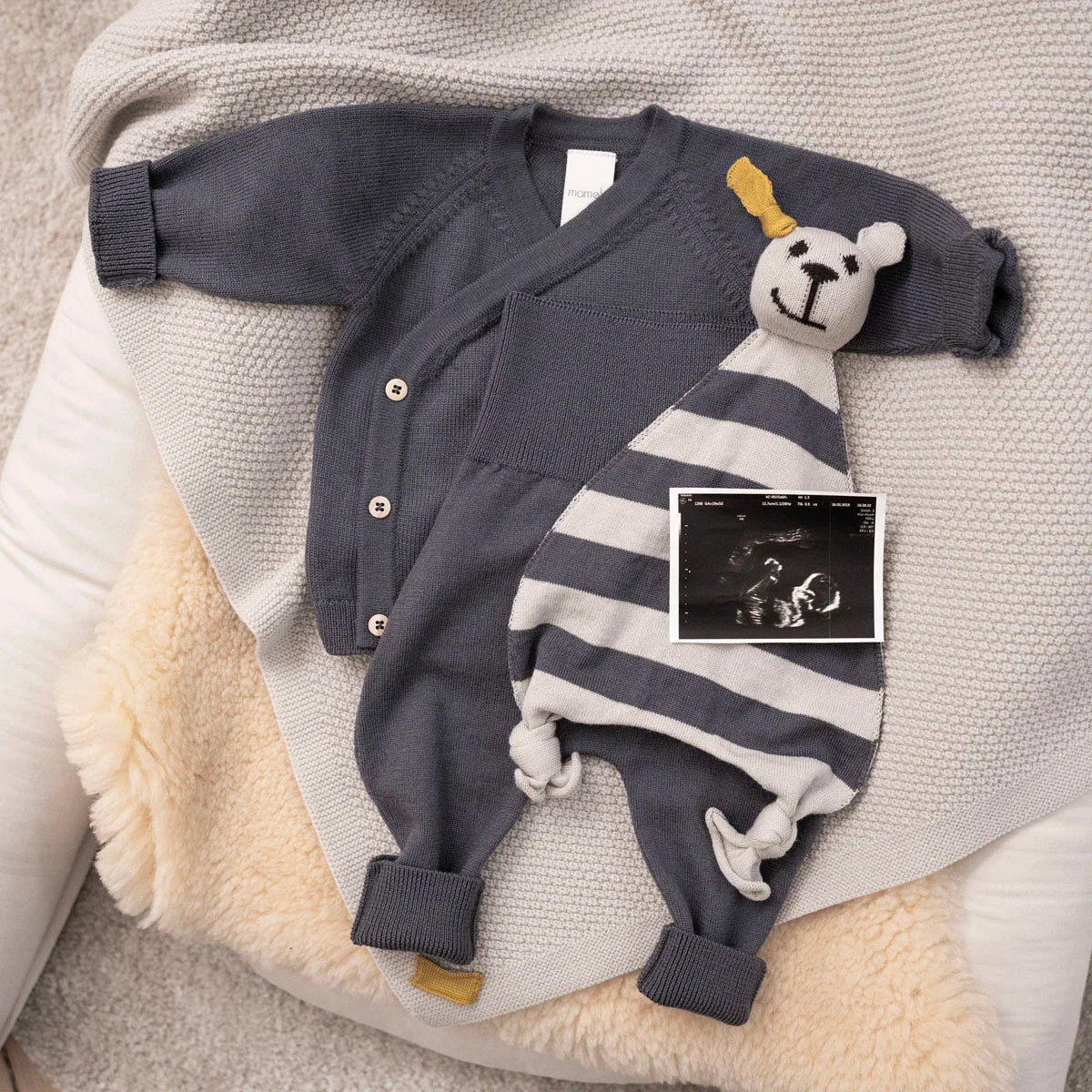 THE WOOLLY BABY PANTS - grey