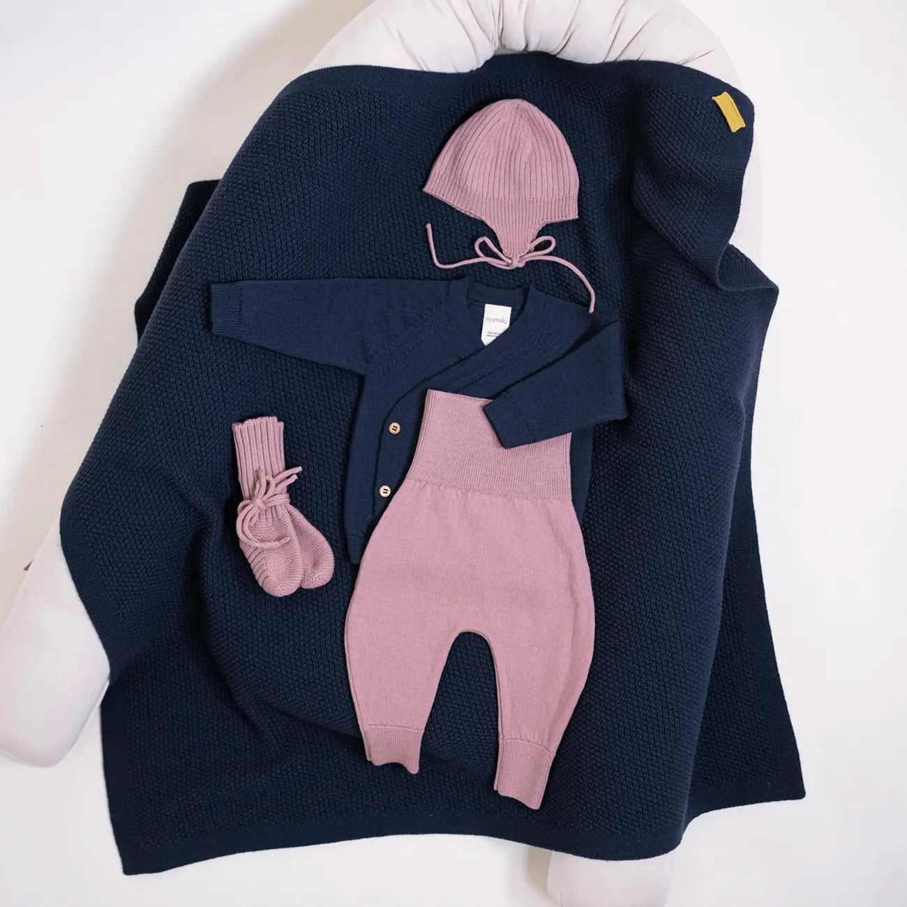 THE WOOLLY BABY JACKET - midnight blue
