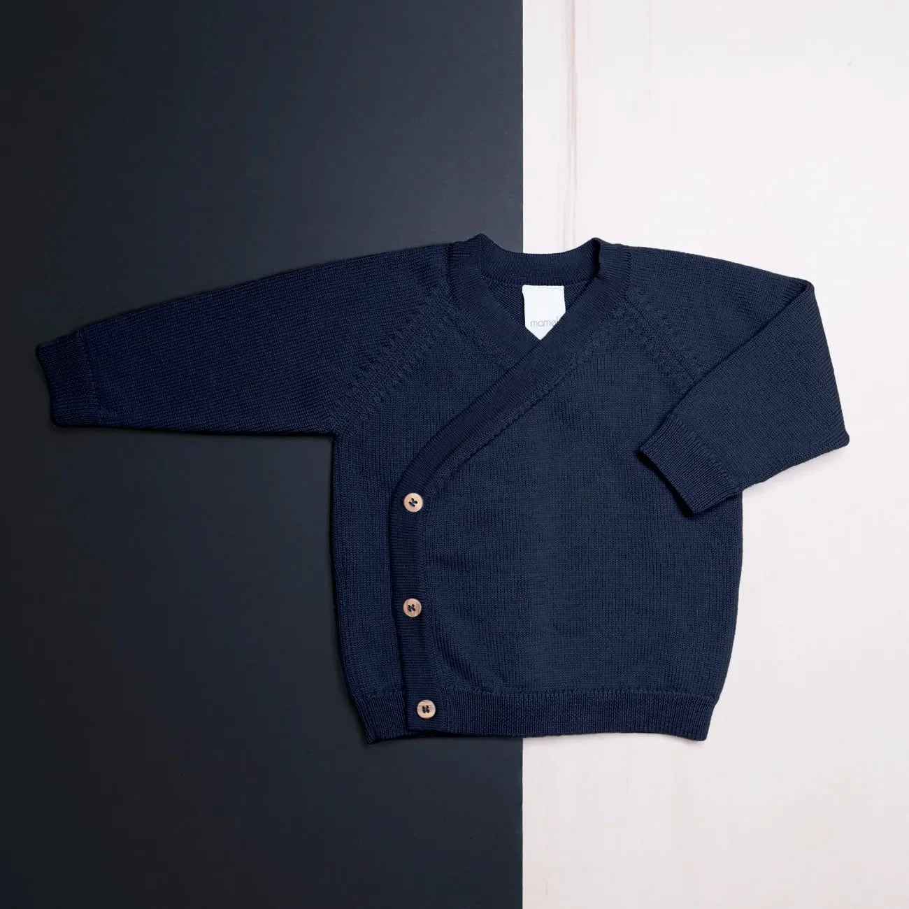THE WOOLLY BABY JACKET - midnight blue