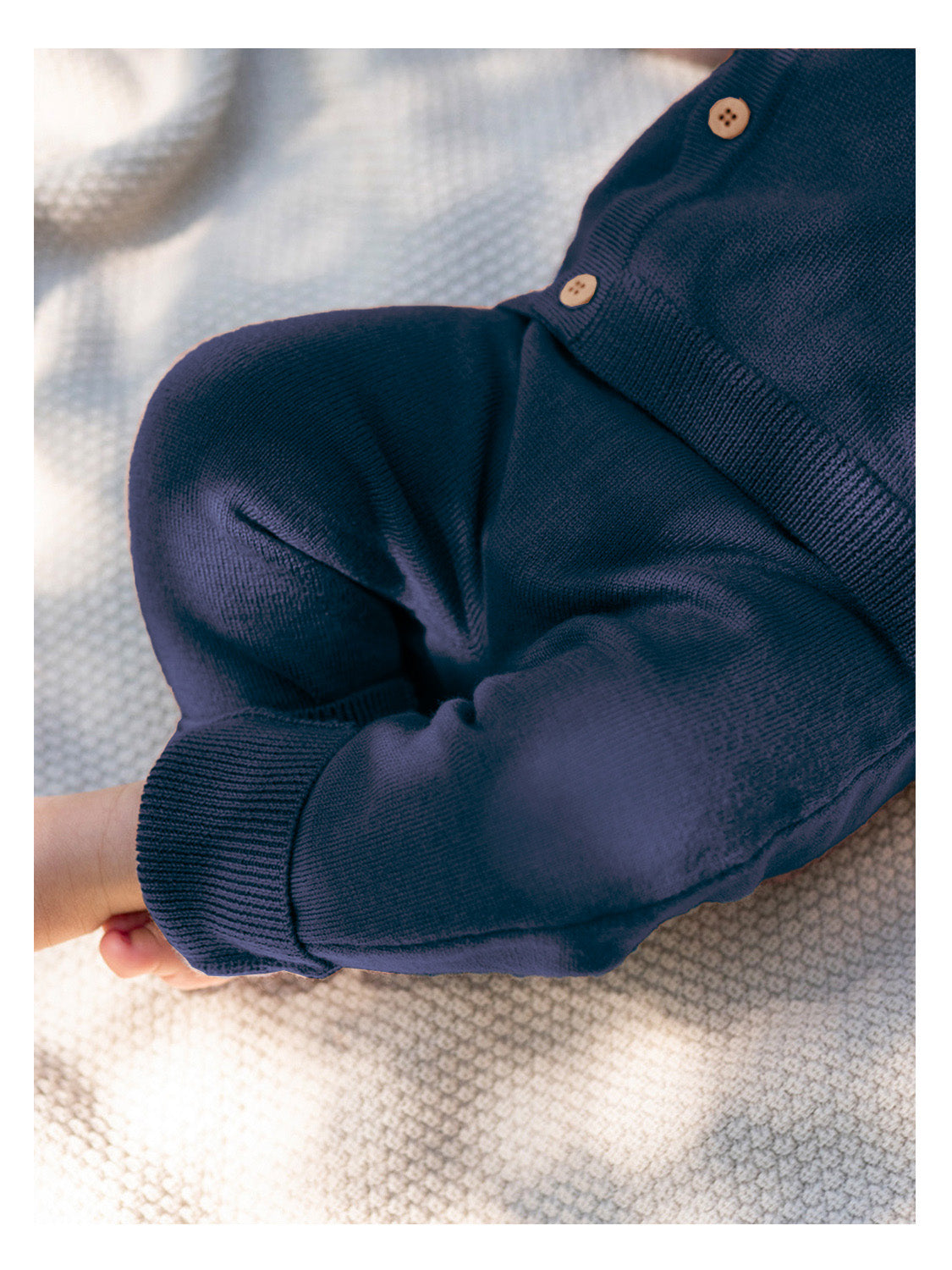 THE WOOLLY BABY JACKET - midnight blue