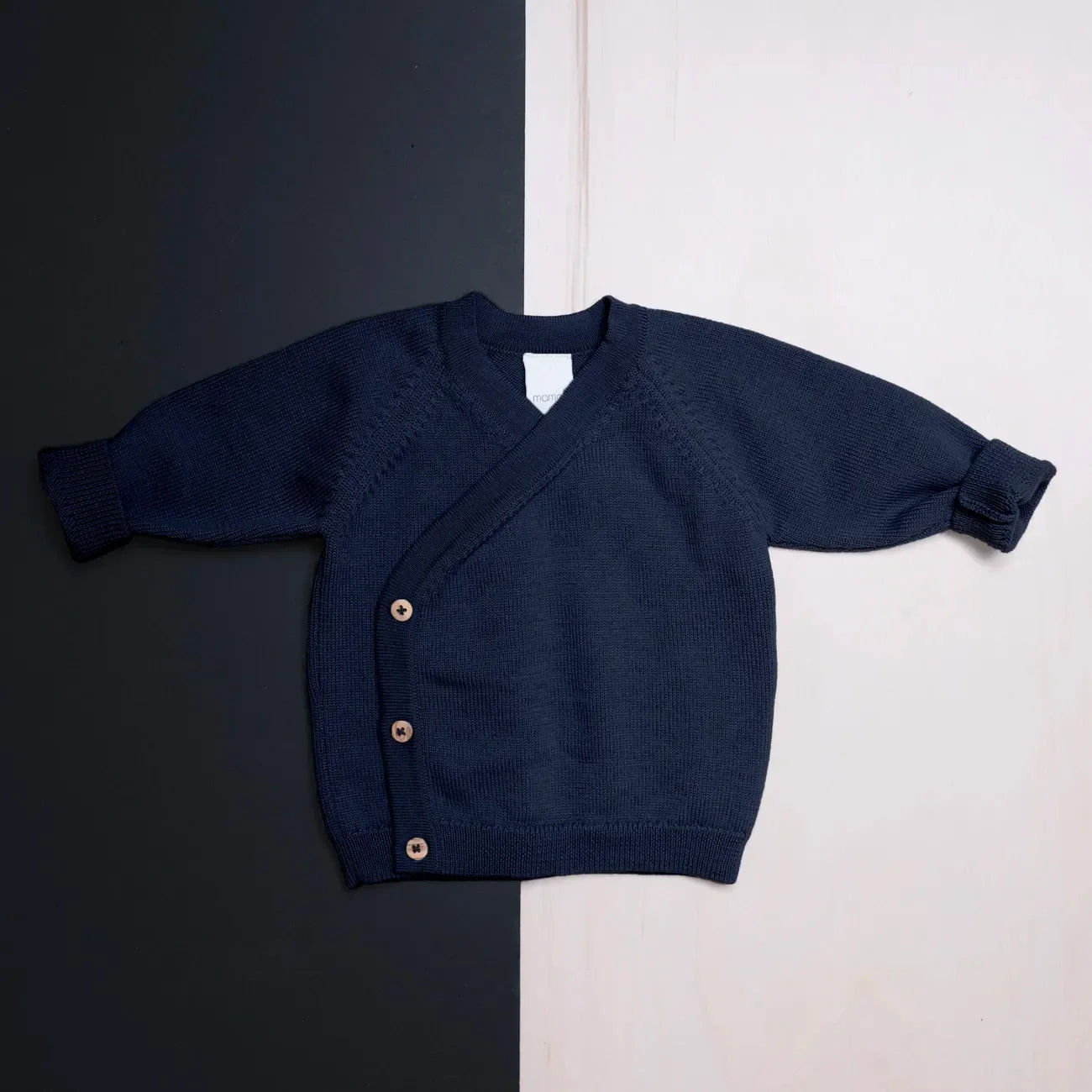 THE WOOLLY BABY JACKET - midnight blue