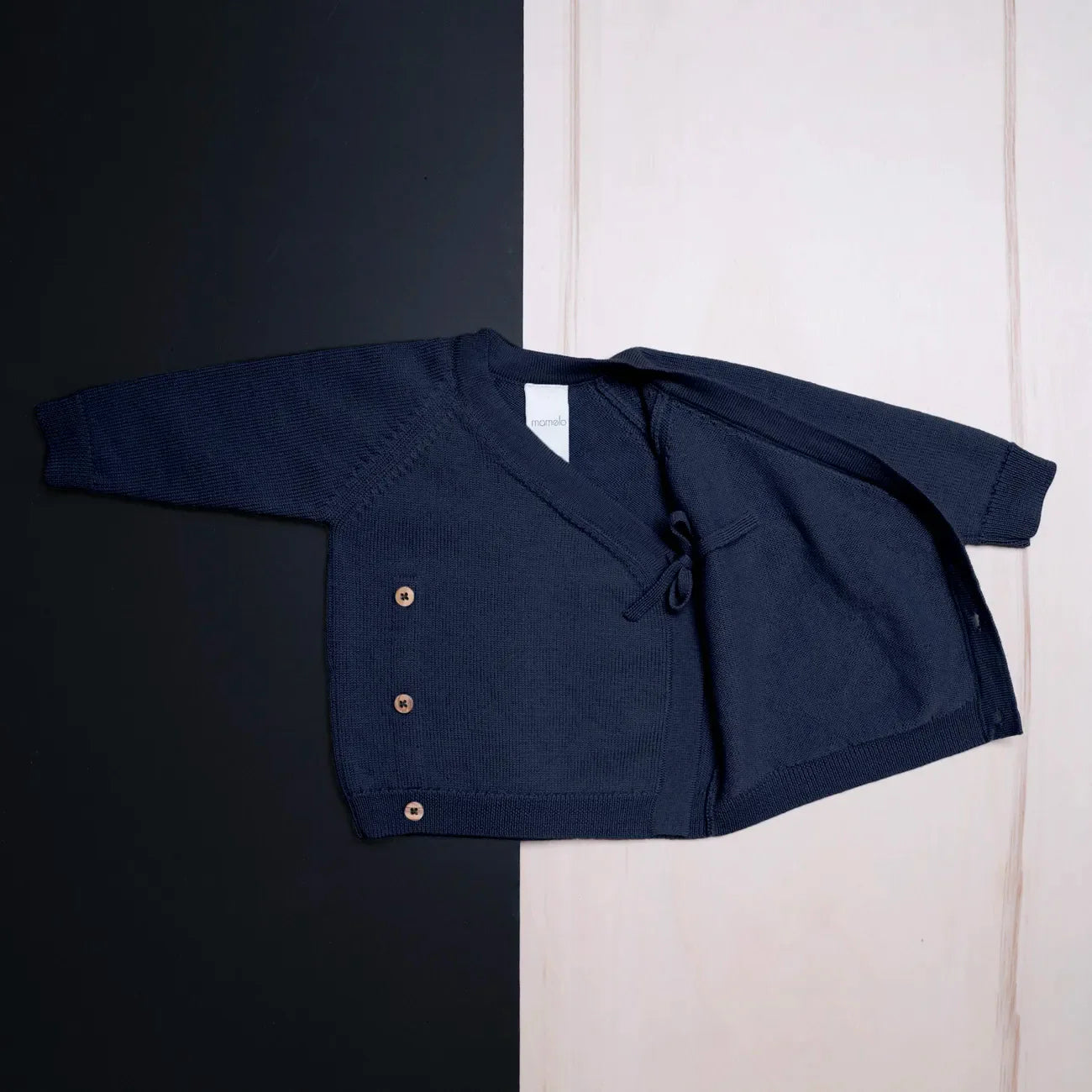 THE WOOLLY BABY JACKET - midnight blue