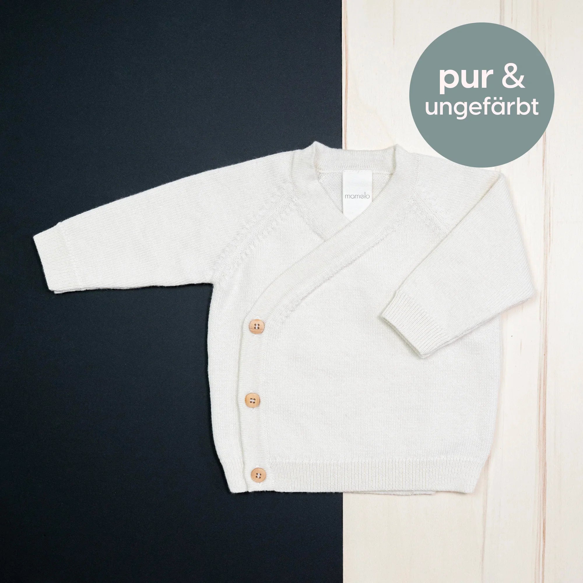 THE WOOLLY BABY JACKET - pure