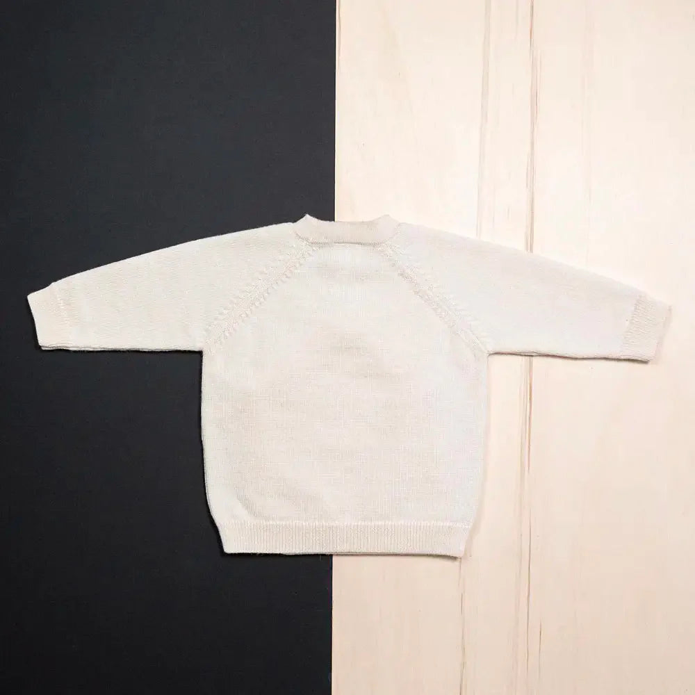 THE WOOLLY BABY JACKET - pure