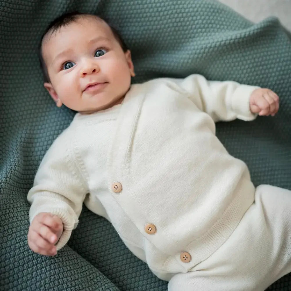 THE WOOLLY BABY JACKET - pure
