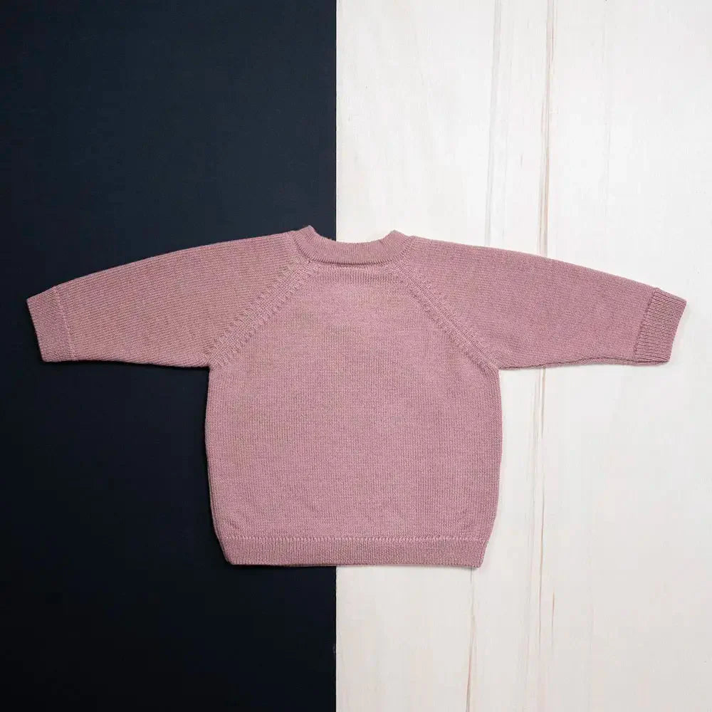 THE WOOLLY BABY JACKET - rose