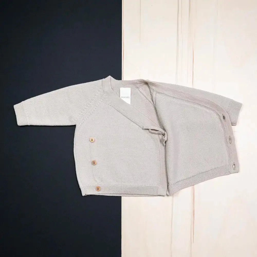 THE WOOLLY BABY JACKET - sand