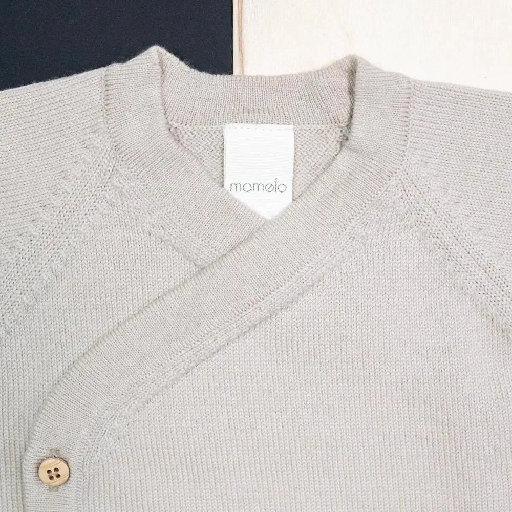 THE WOOLLY BABY JACKET - sand