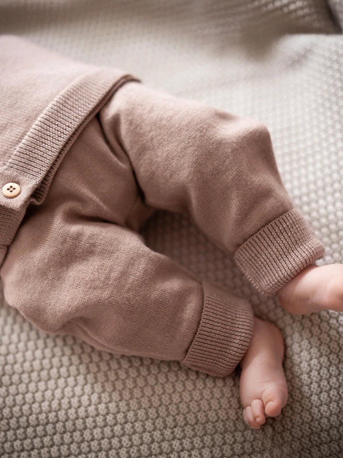 THE WOOLLY BABY PANTS - cappuccino