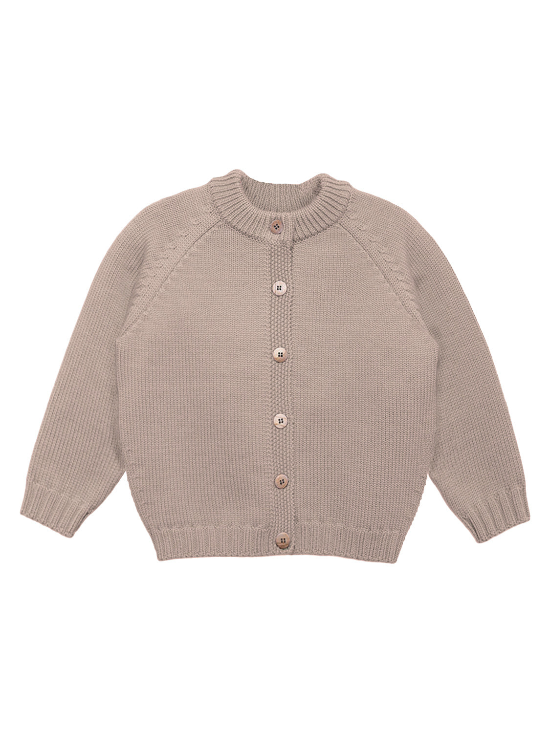 THE WOOLLY CARDIGAN - cappuccino