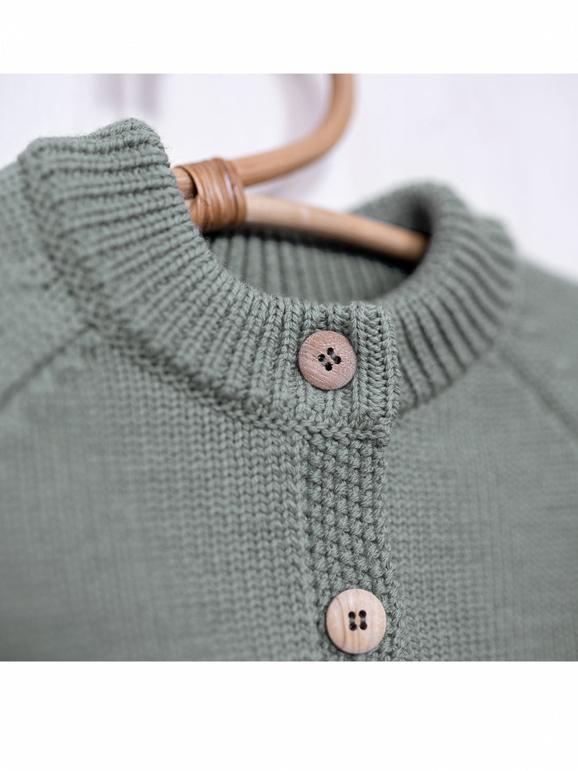 THE WOOLLY CARDIGAN - sage
