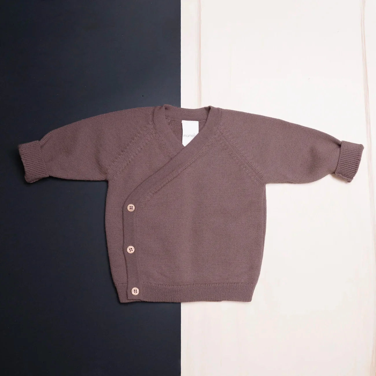 THE WOOLLY BABY JACKET - mauve